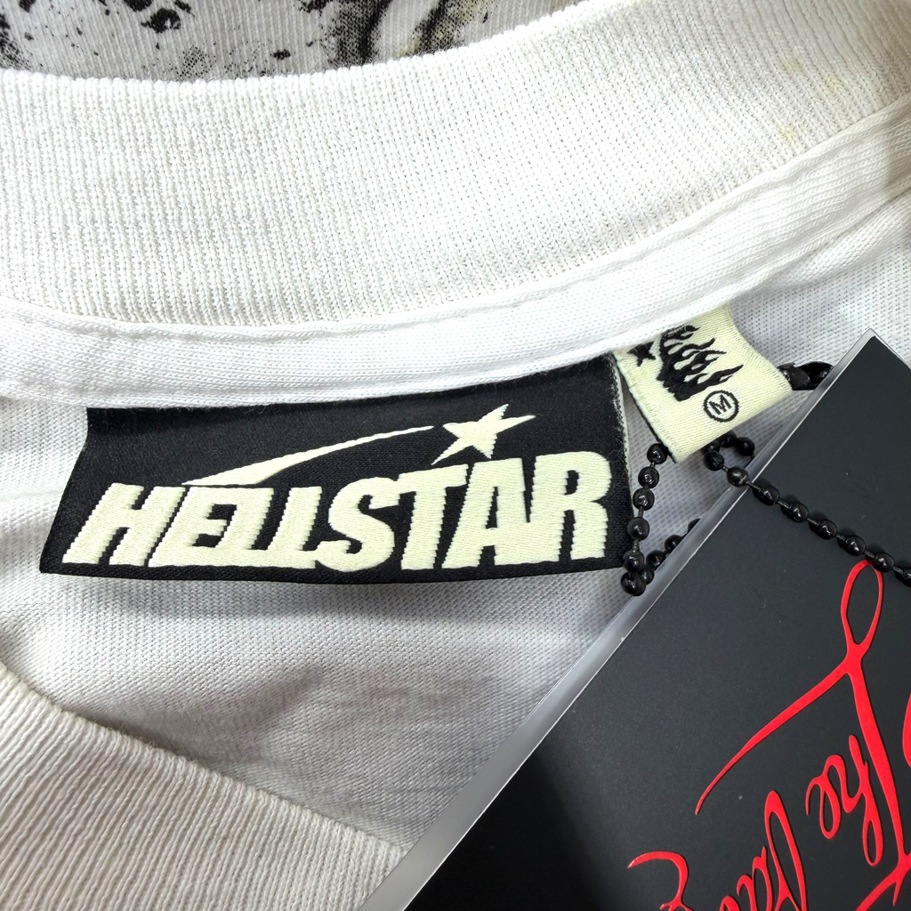 Hellstar Graffiti Long Sleeve Tee White M