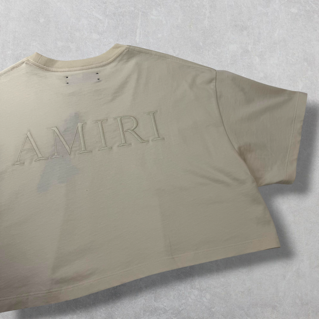 Amiri Embroidered Cropped Tee L