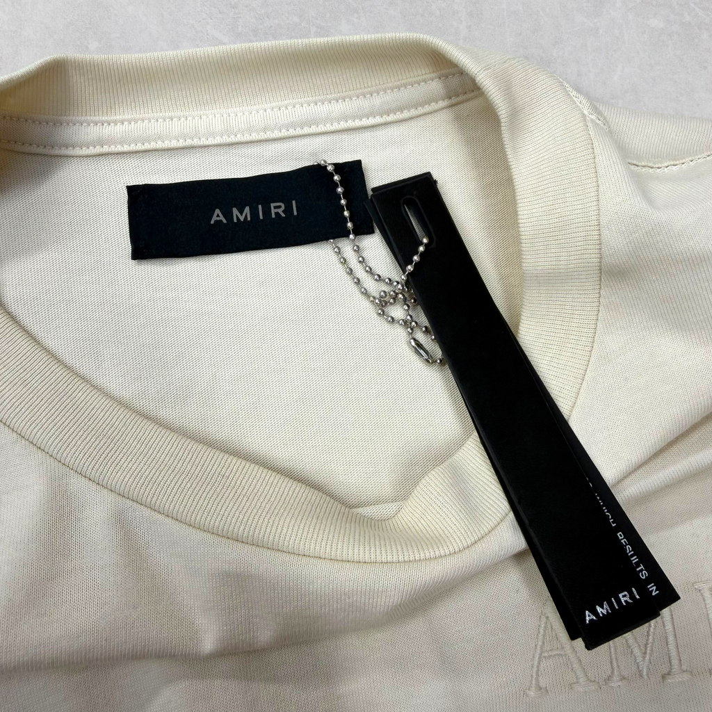 Amiri Embroidered Cropped Tee L