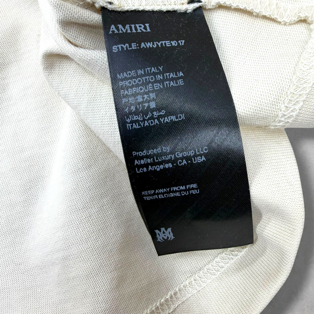 Amiri Embroidered Cropped Tee L