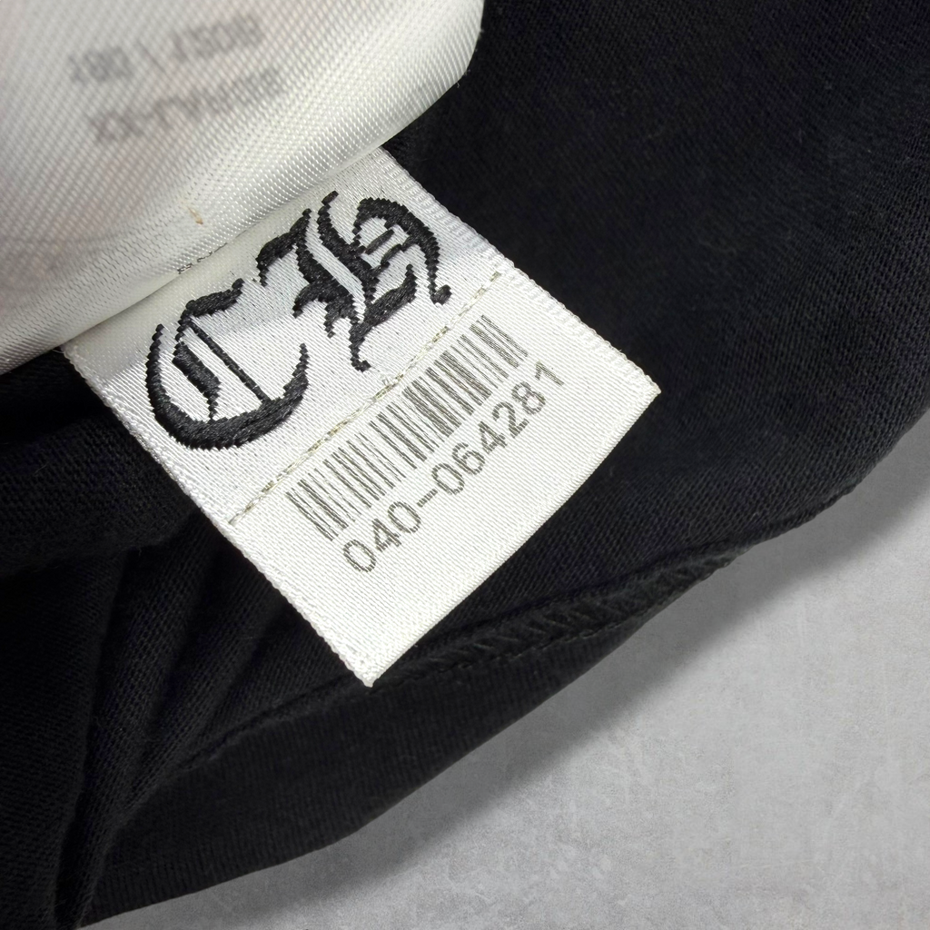 Chrome Hearts White Neck Logo Black Tee XXL