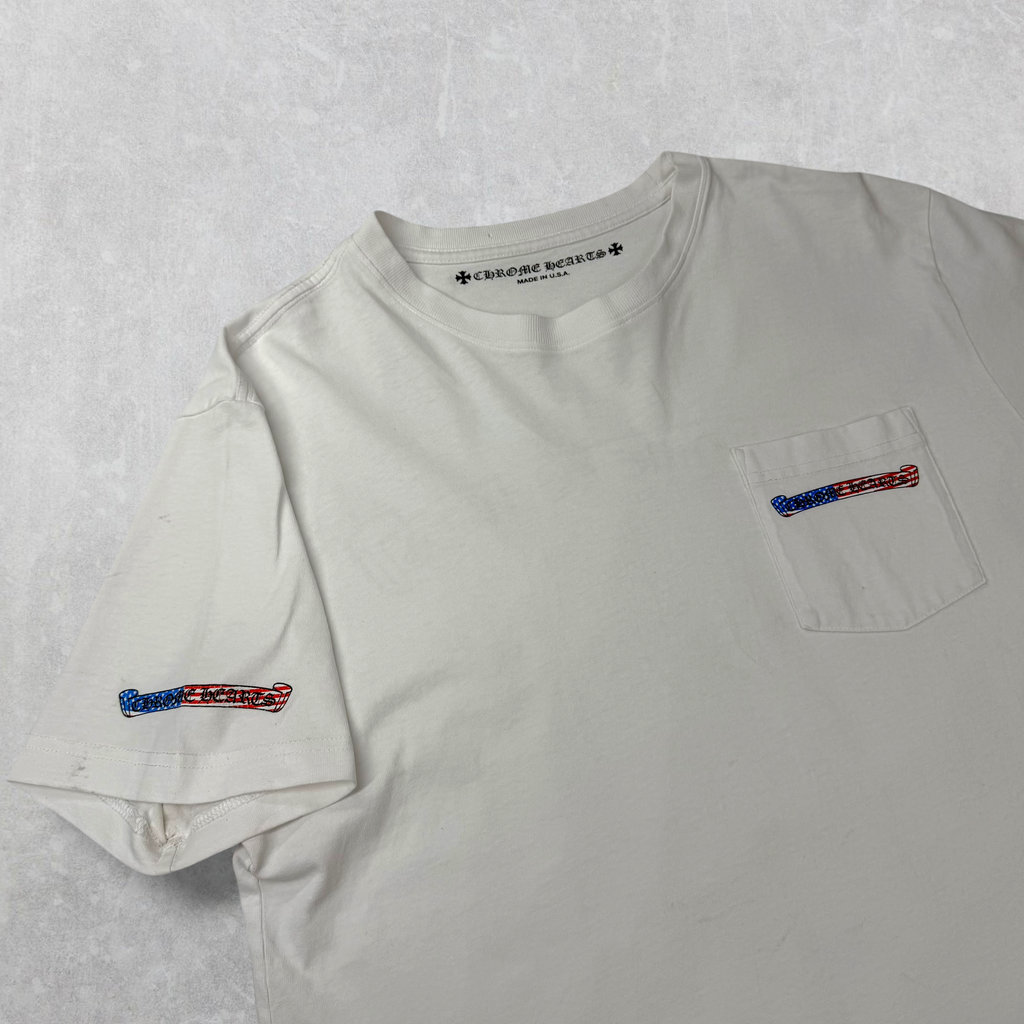 Chrome Hearts Matty Boy USA Tee White L