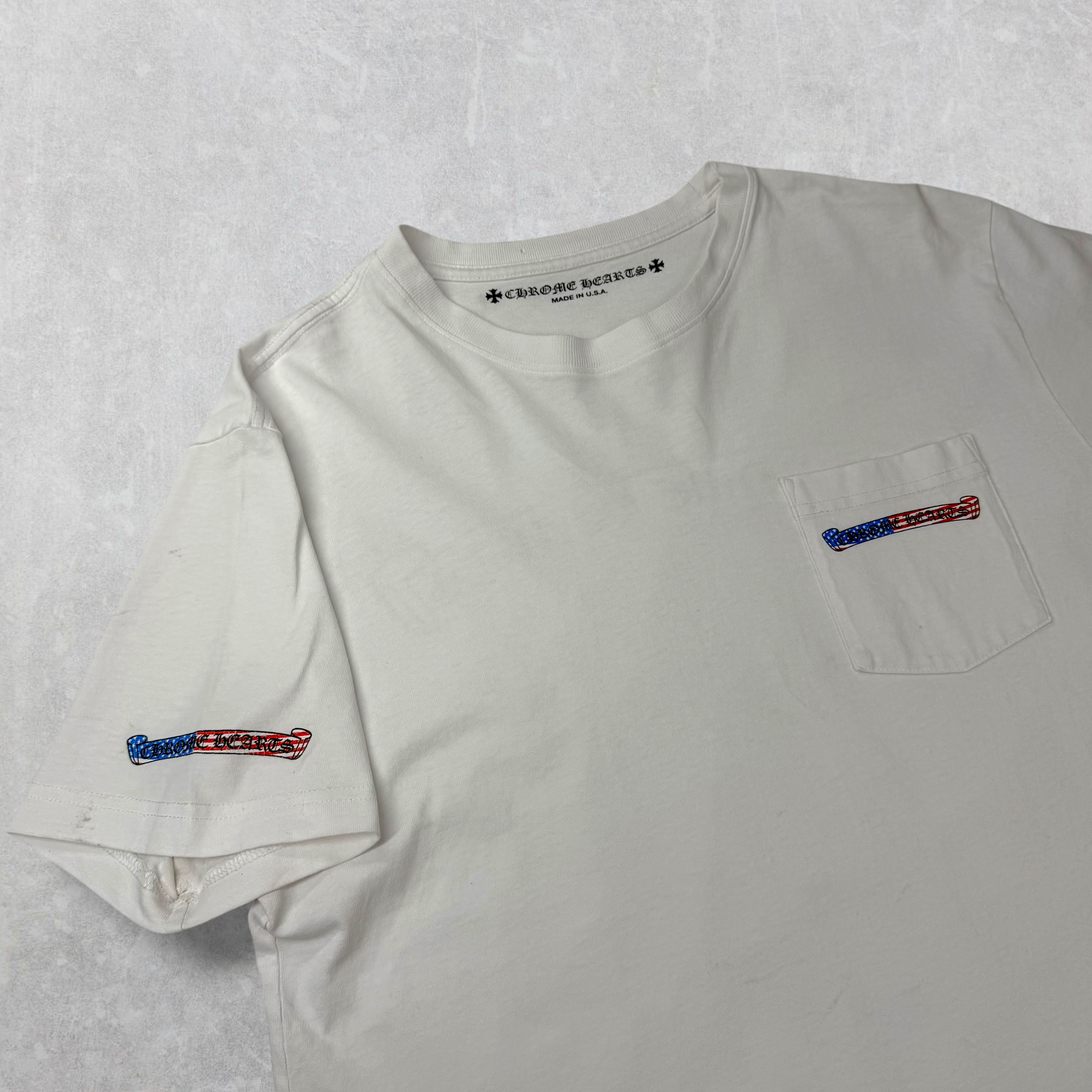 Chrome Hearts Matty Boy USA Tee White L