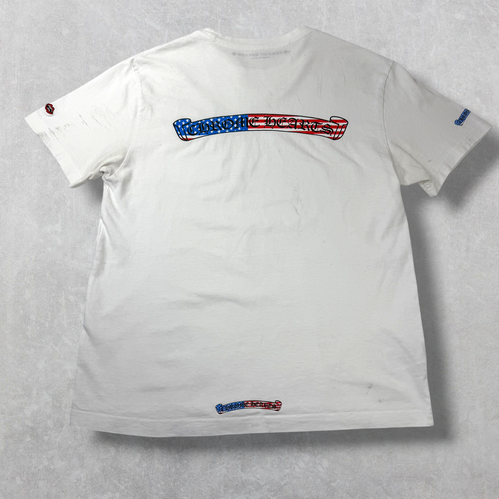Chrome Hearts Matty Boy USA Tee White L
