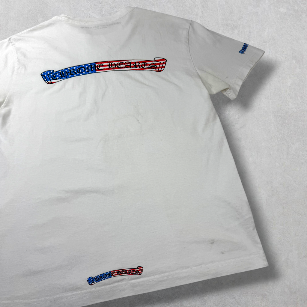 Chrome Hearts Matty Boy USA Tee White L