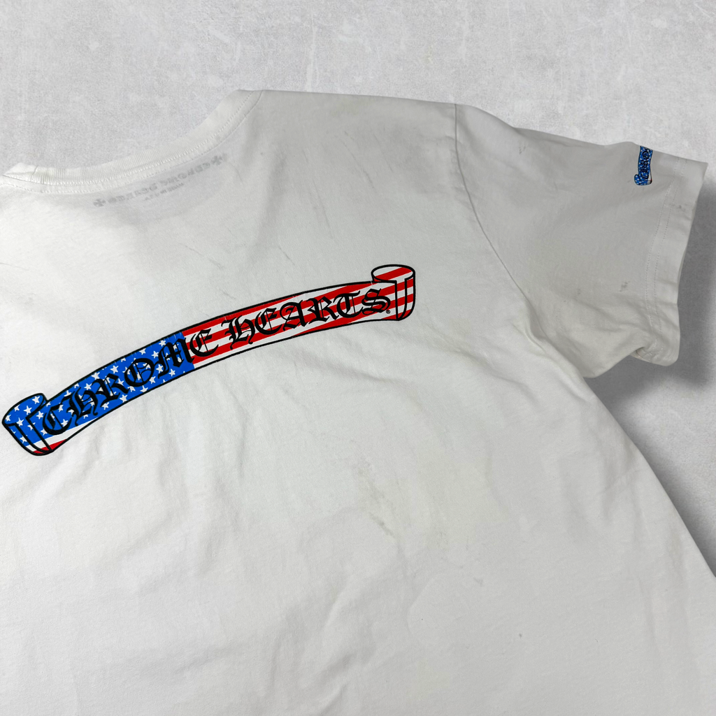 Chrome Hearts Matty Boy USA Tee White L