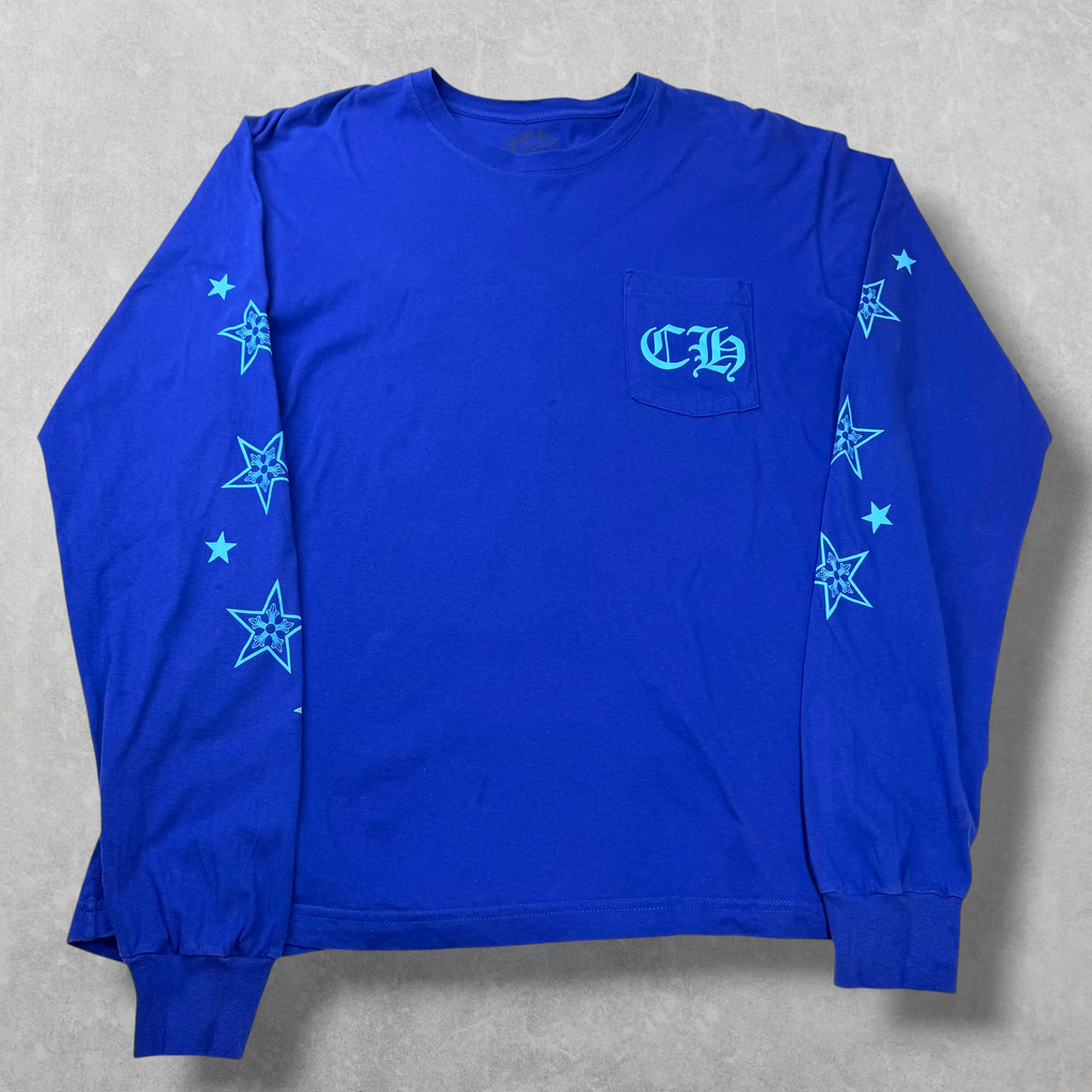 Chrome Hearts Star Blue L/S Tee XL