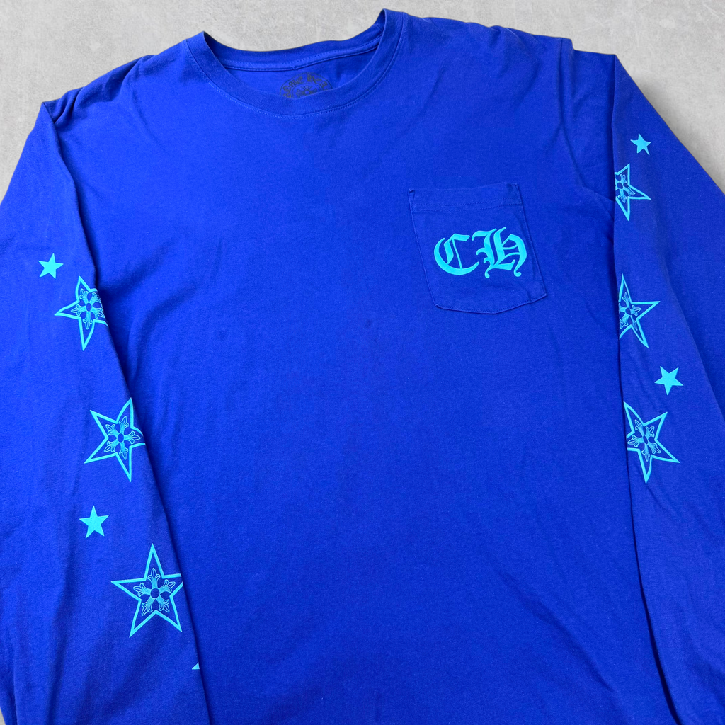 Chrome Hearts Star Blue L/S Tee XL