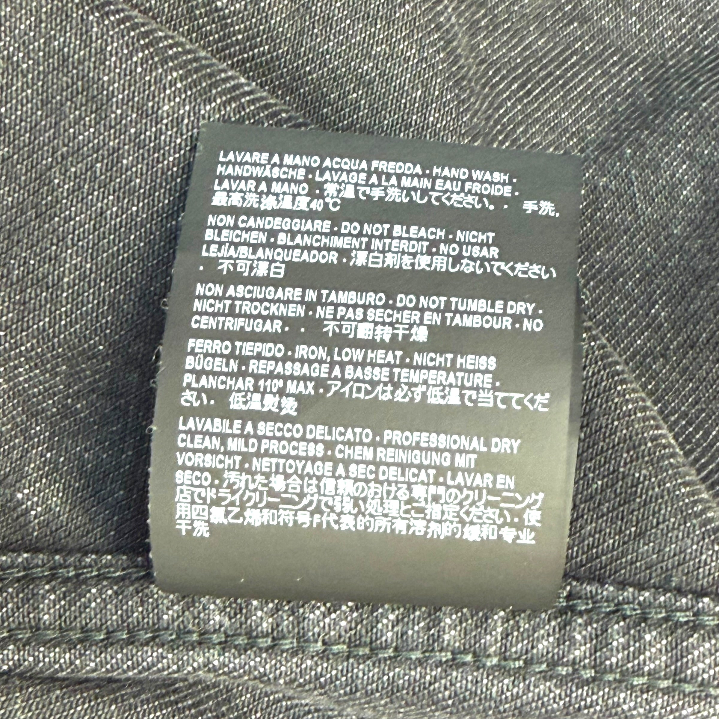 Balenciaga Embroidered Political Logo Denim Jacket 54 (L)