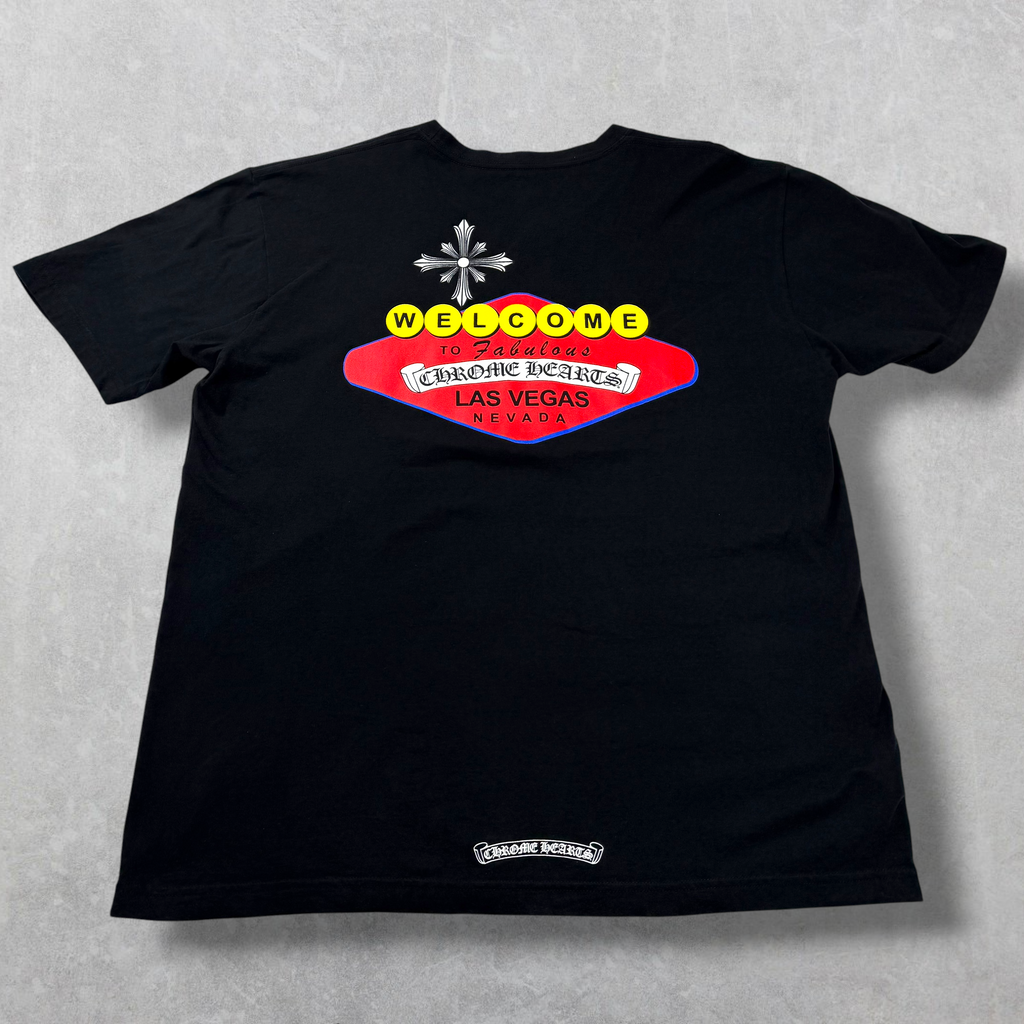 Chrome Hearts Black Welcome To Vegas Tee XL