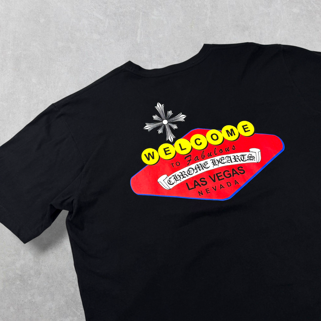 Chrome Hearts Black Welcome To Vegas Tee XL