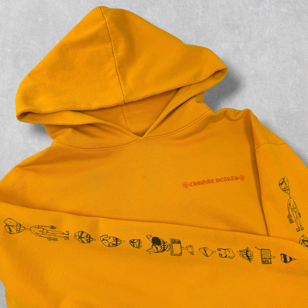 Chrome Hearts Matty Boy 'Call Me' Yellow Hoodie XS