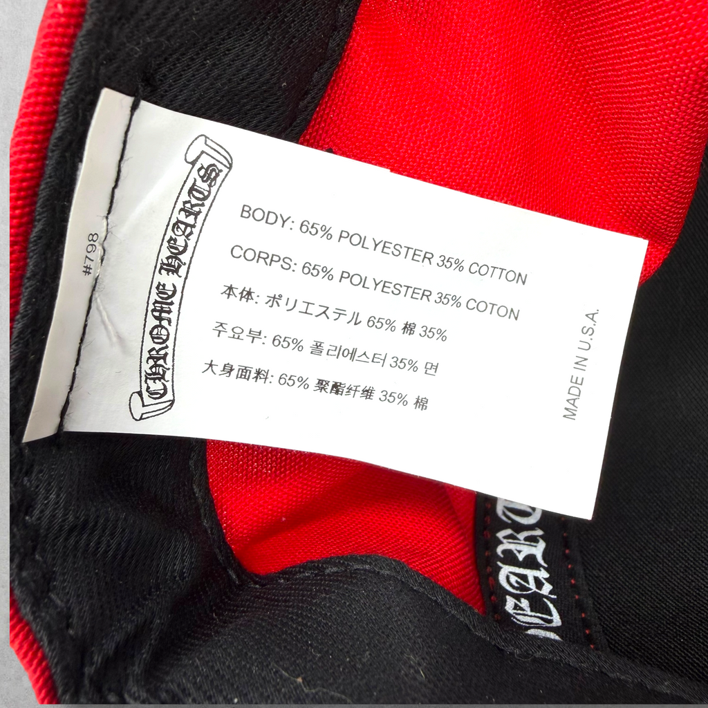 Chrome Hearts Yellow CH Red Baseball Hat