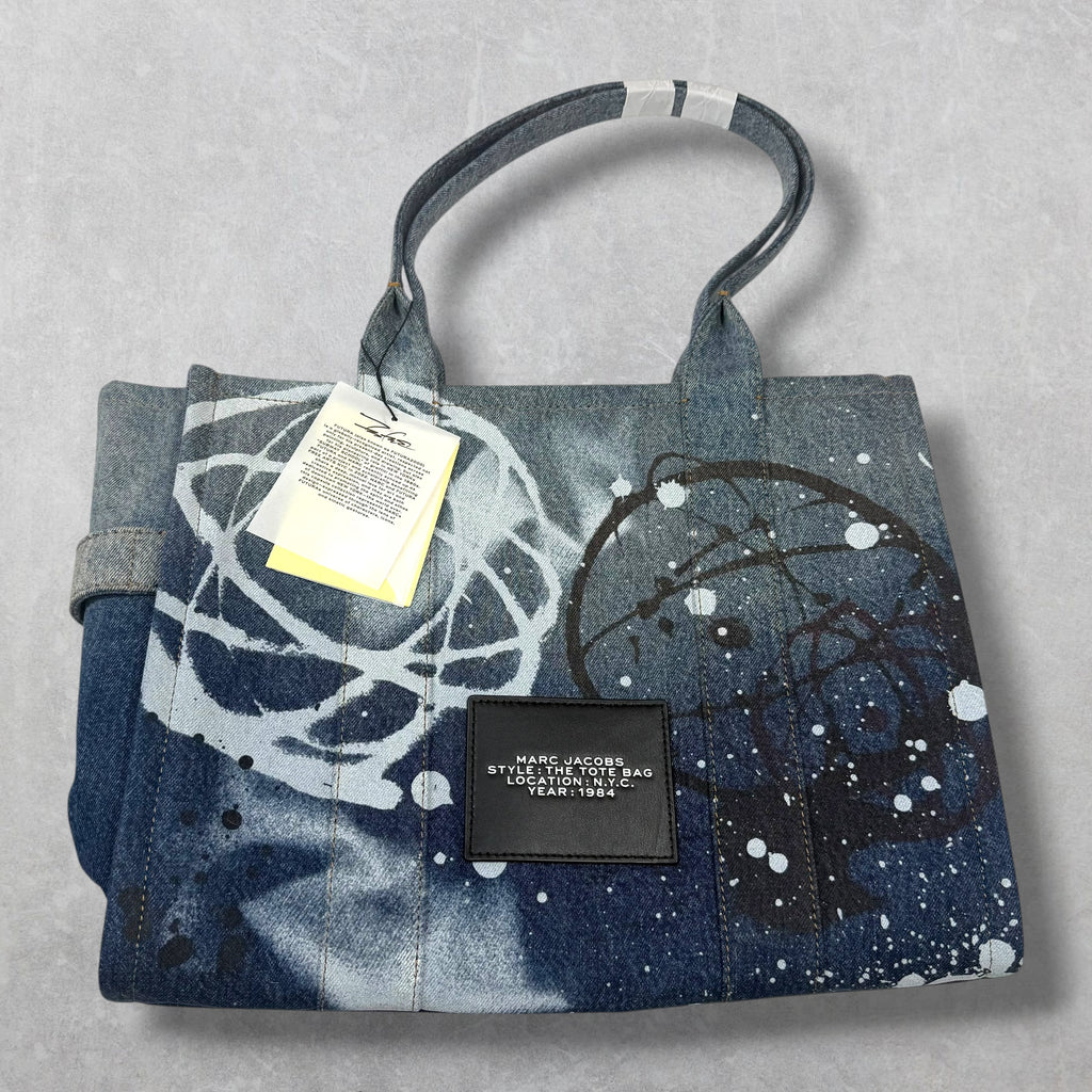 Marc Jacobs x Futura Denim Large Tote