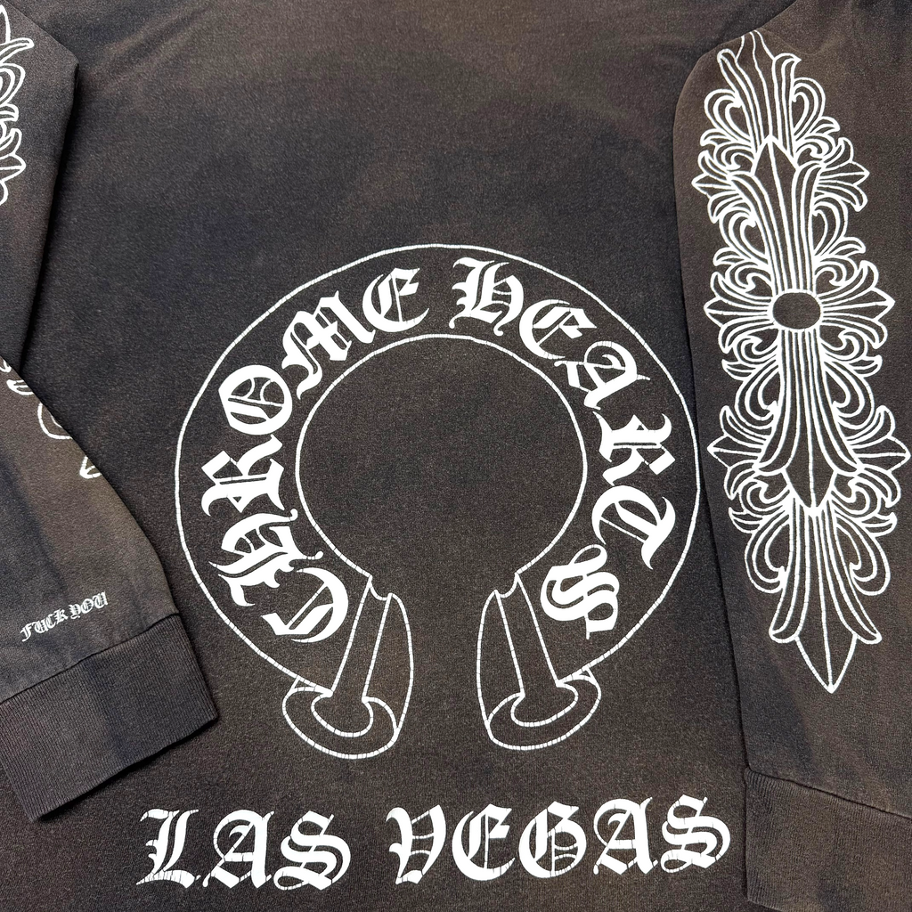 Vintage Chrome Hearts Las Vegas Horseshoe Floral L/S XXL
