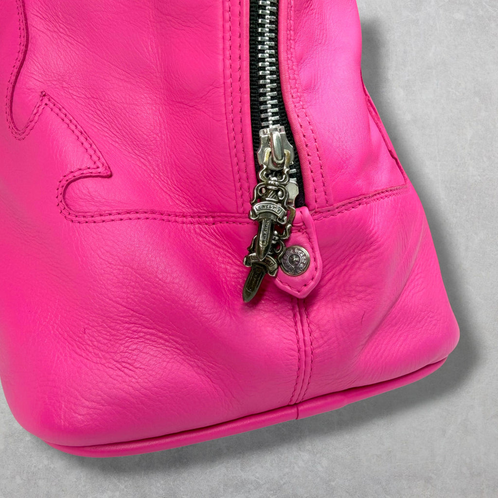 Chrome Hearts Pink Filigree Slouchy Mo Bag