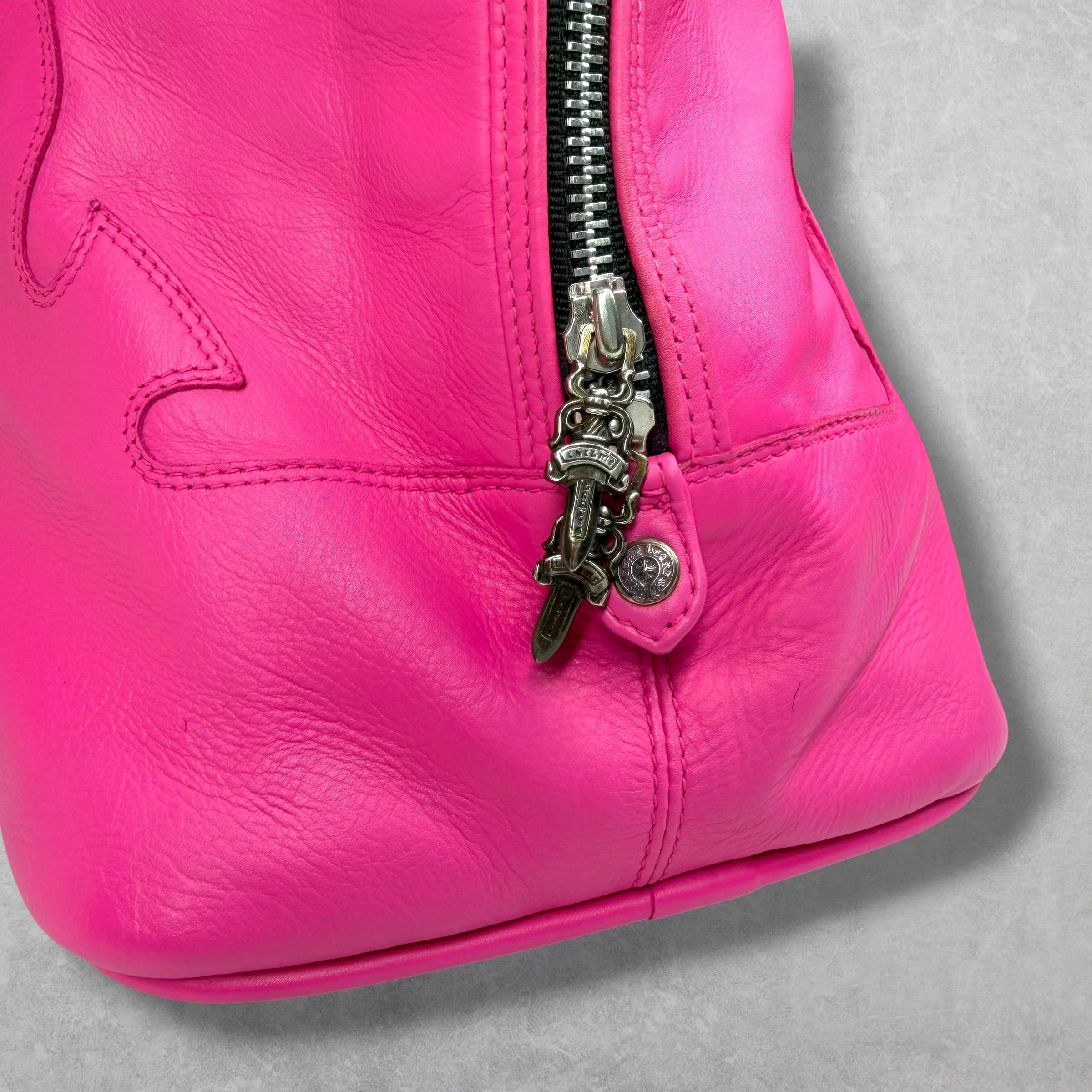 Chrome Hearts Pink Filigree Slouchy Mo Bag
