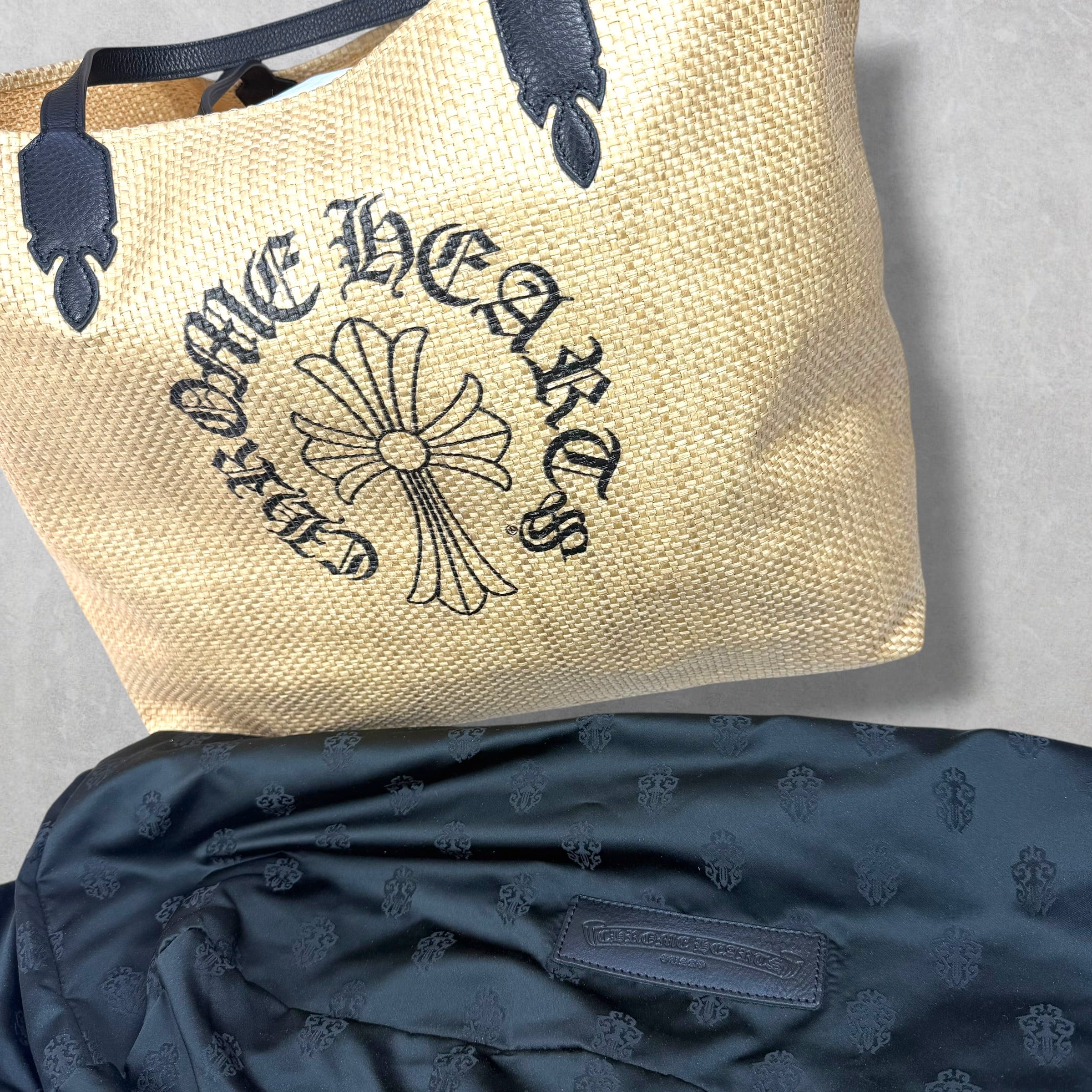 Chrome Hearts Medium Cross Logo Beach Tote