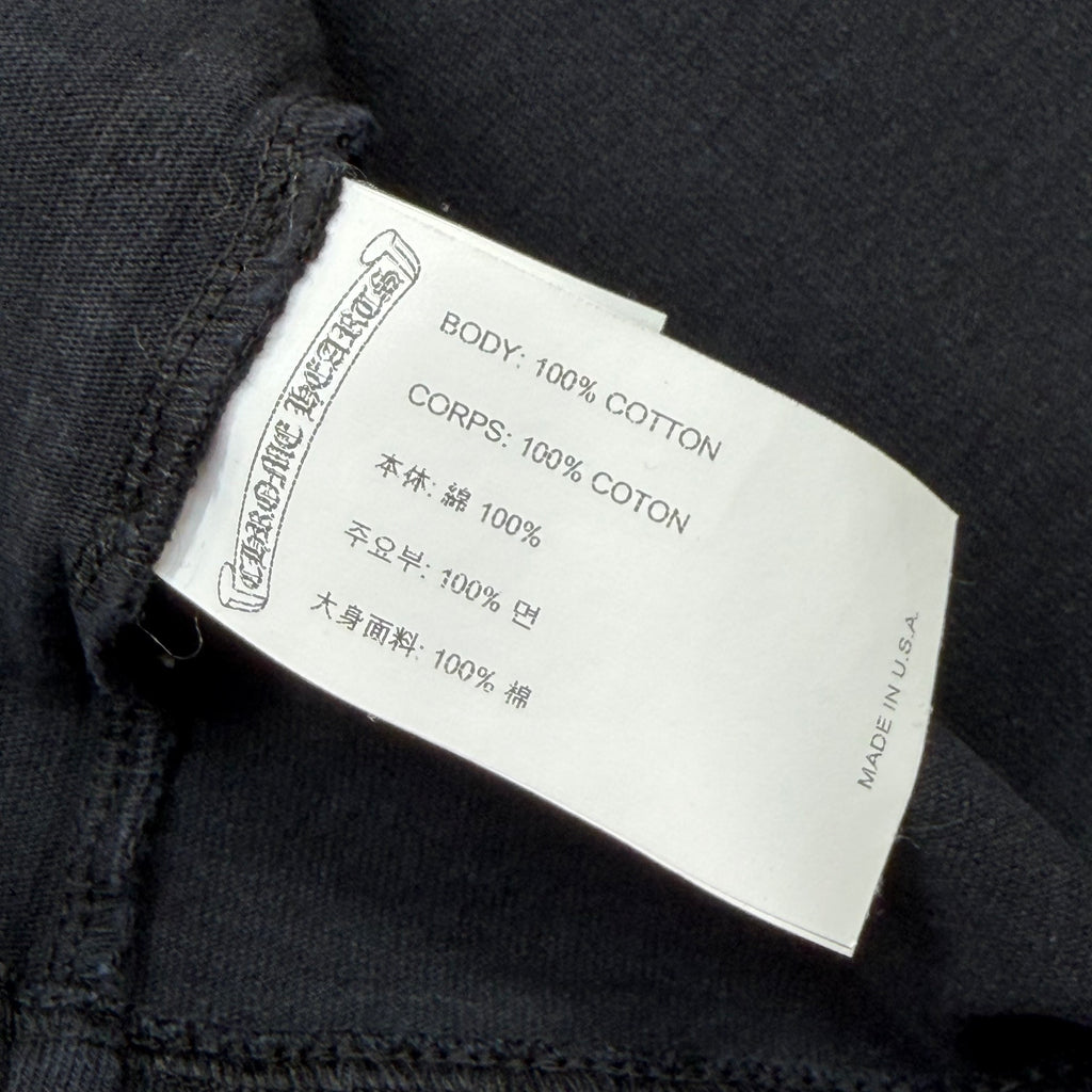 Chrome Hearts GRP Y Not Embroidered Black Tee XL