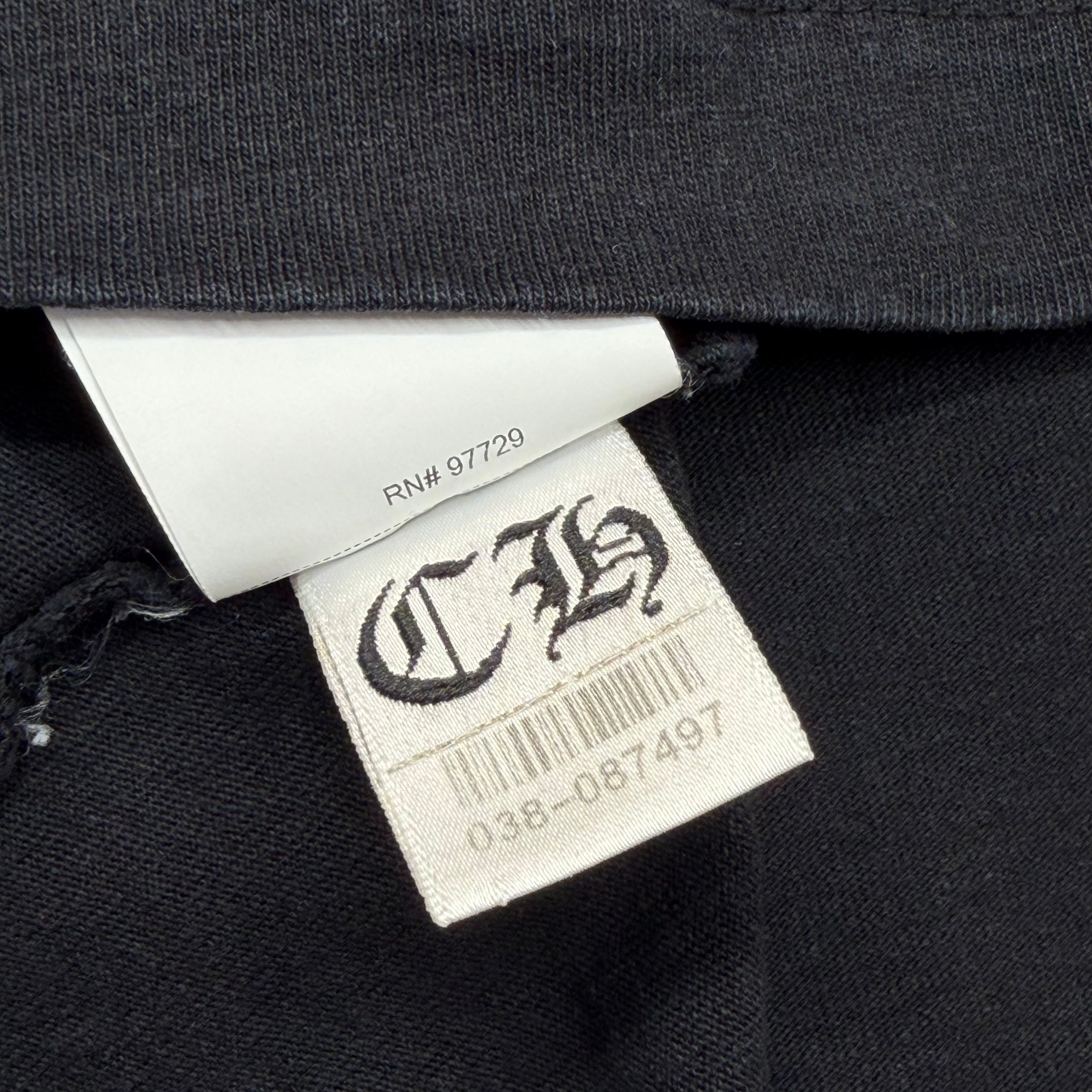 Chrome Hearts GRP Y Not Embroidered Black Tee XL