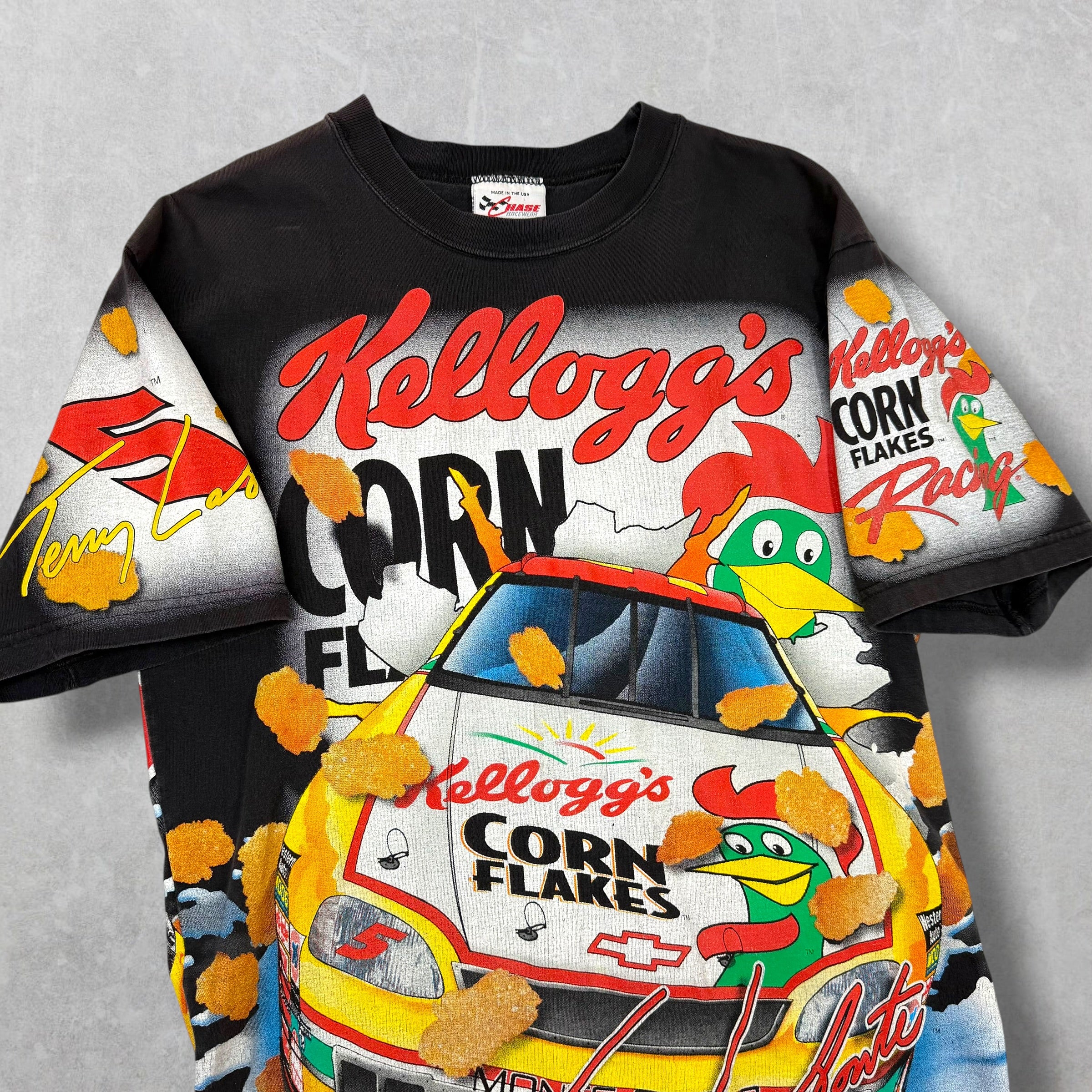 Vintage '98 Terry Labonte Kelloggs Nascar Tee M