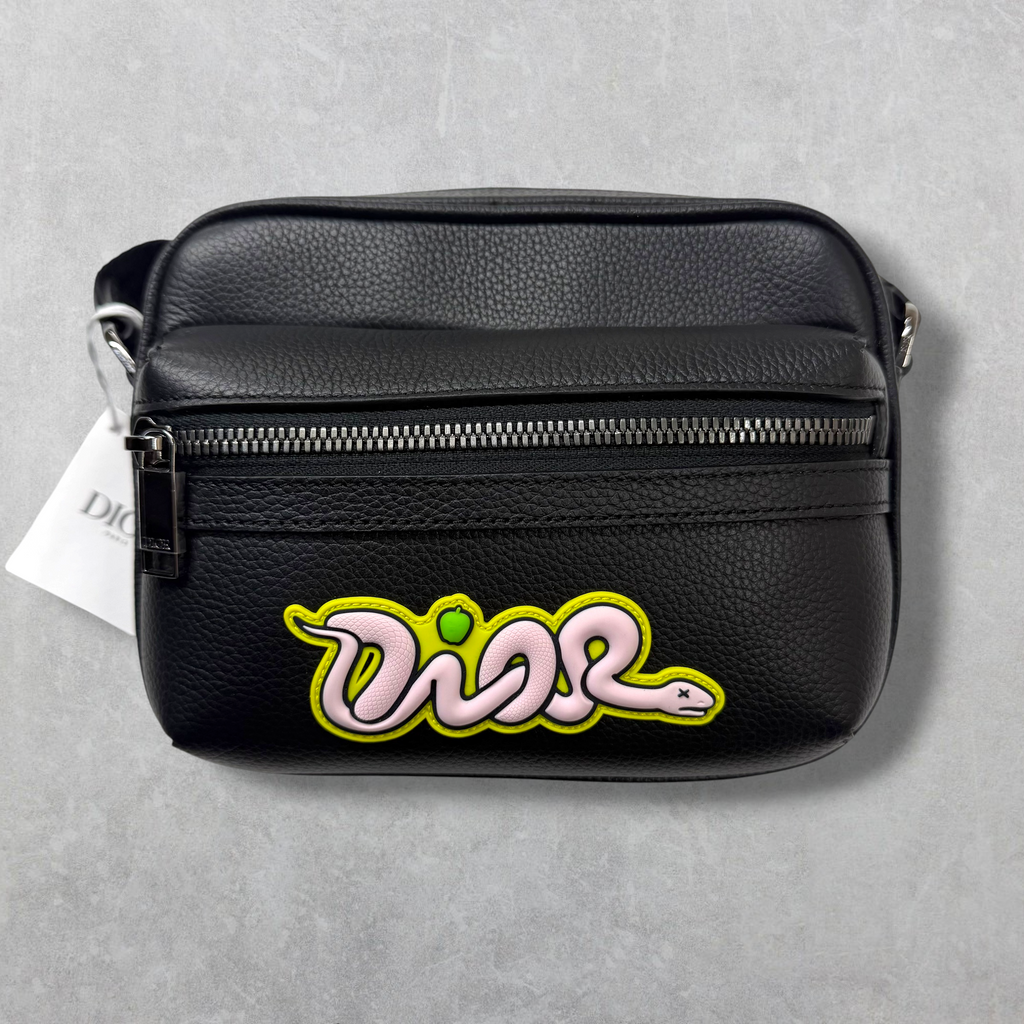 Dior X Kaws Mini Rider 2.0 Zipped Messenger Bag