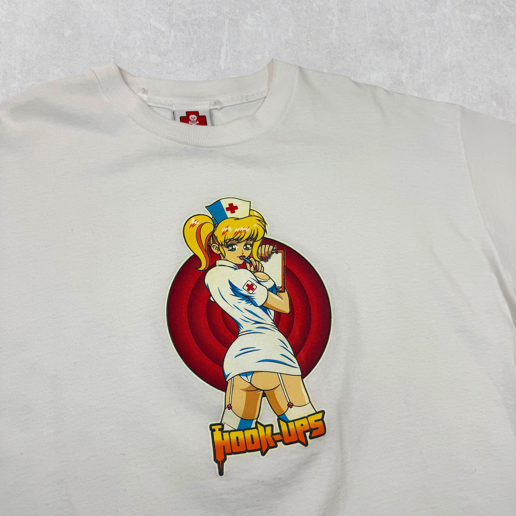 Vintage 90's Hook-Ups Nurse Tee XL