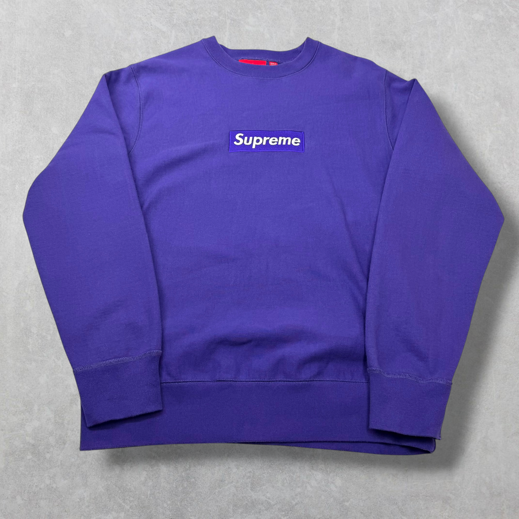 2006 Supreme Purple Box Logo Crewneck M