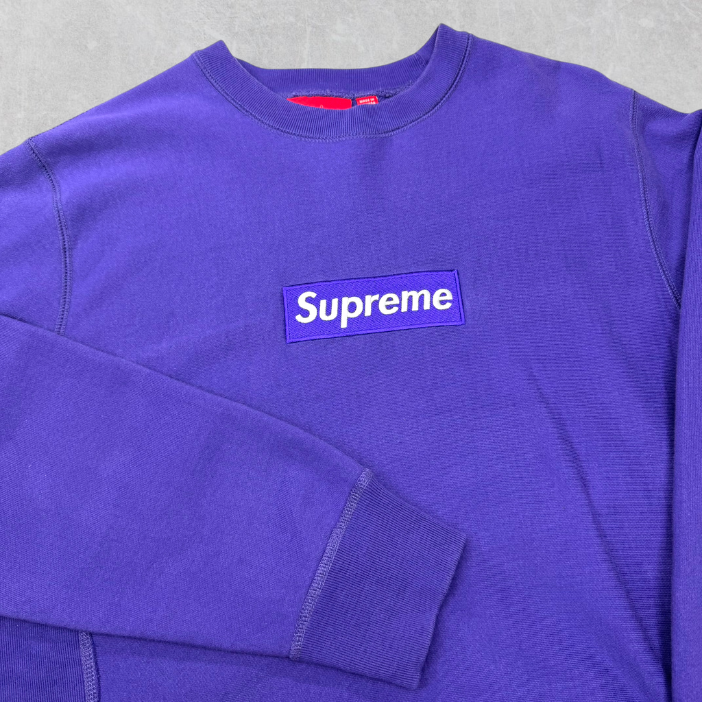 2006 Supreme Purple Box Logo Crewneck M