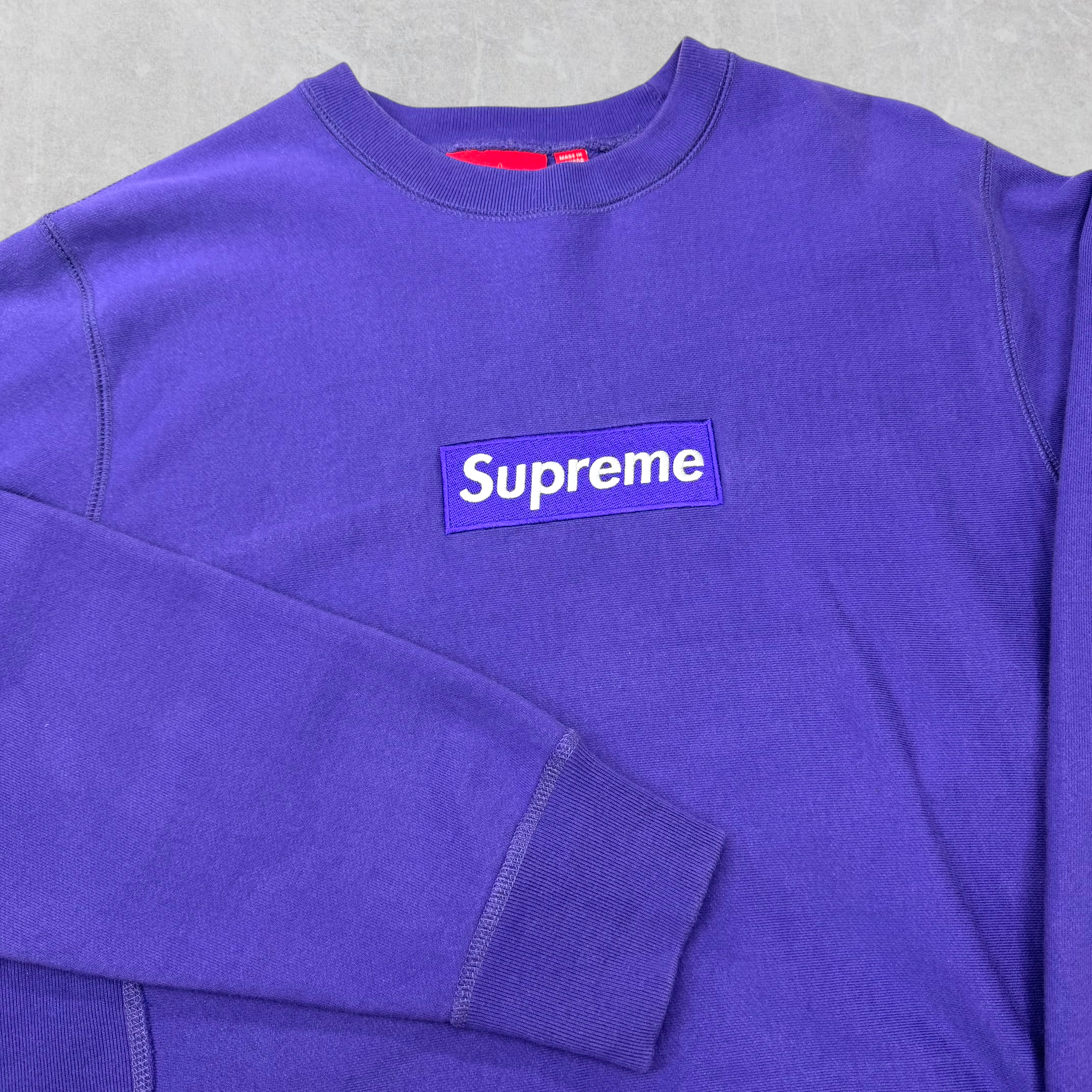 2006 Supreme Purple Box Logo Crewneck M