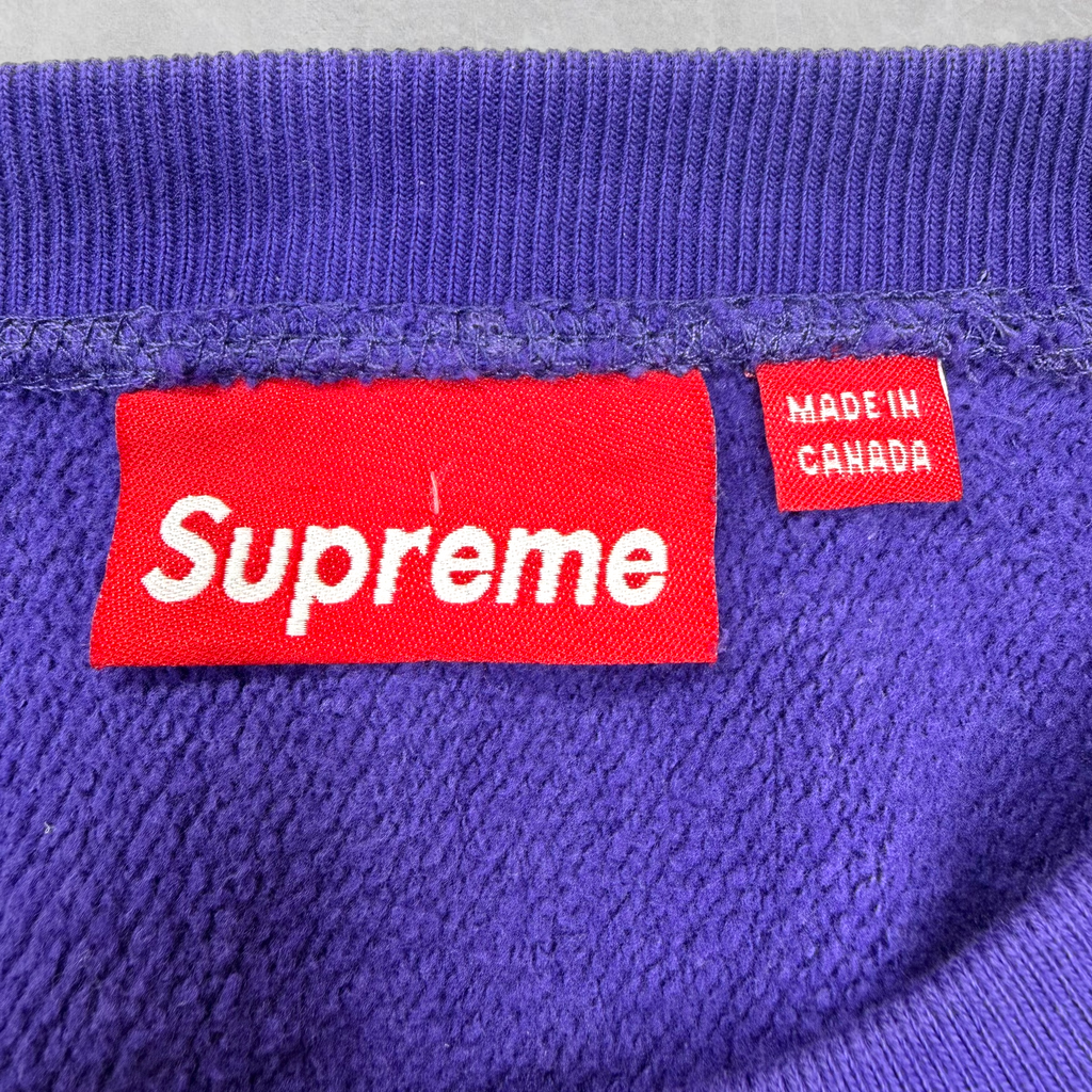 2006 Supreme Purple Box Logo Crewneck M