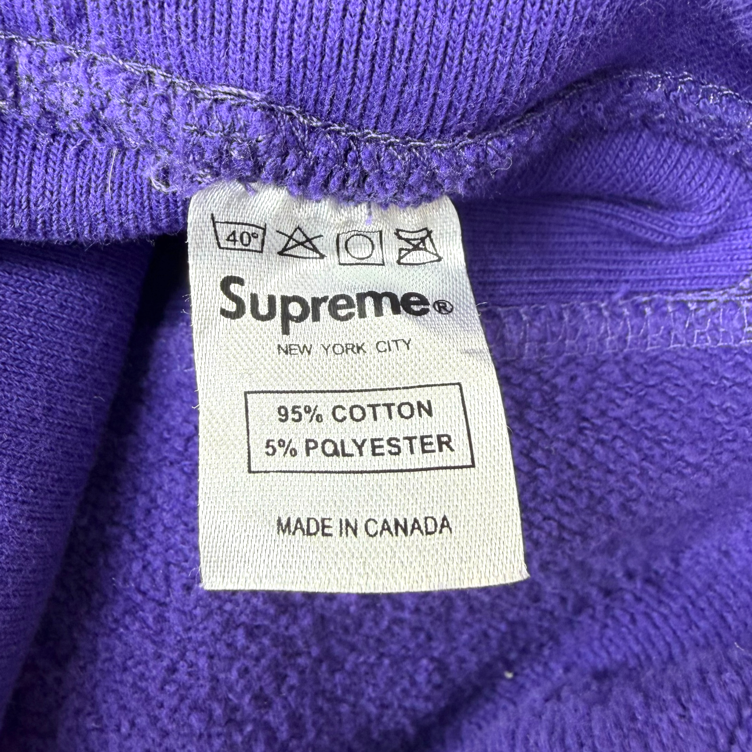 2006 Supreme Purple Box Logo Crewneck M