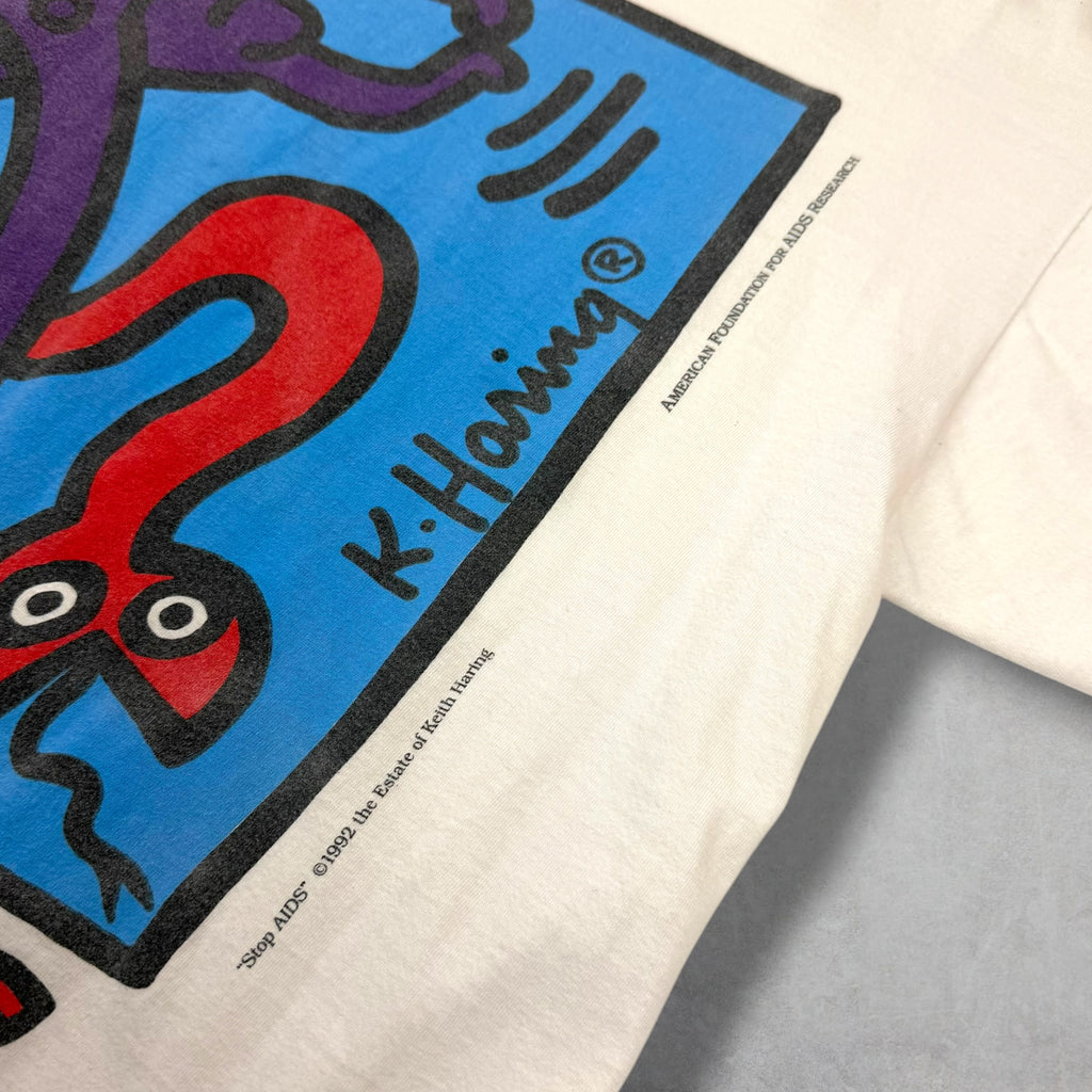 Vintage '92 Keith Haring 'STOP AIDS' Tee L