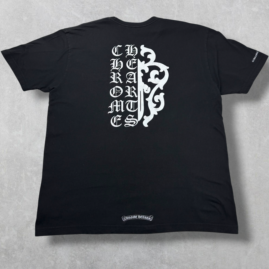 Chrome Hearts Half Script Dagger Tee XL