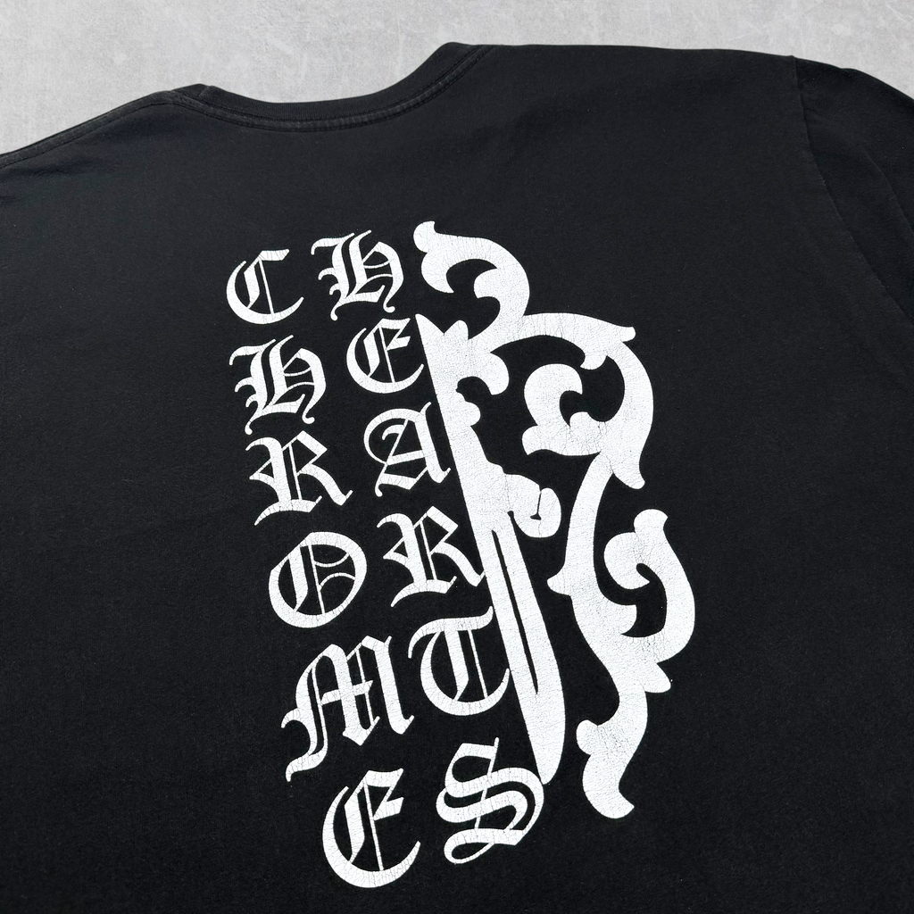 Chrome Hearts Half Script Dagger Tee XL