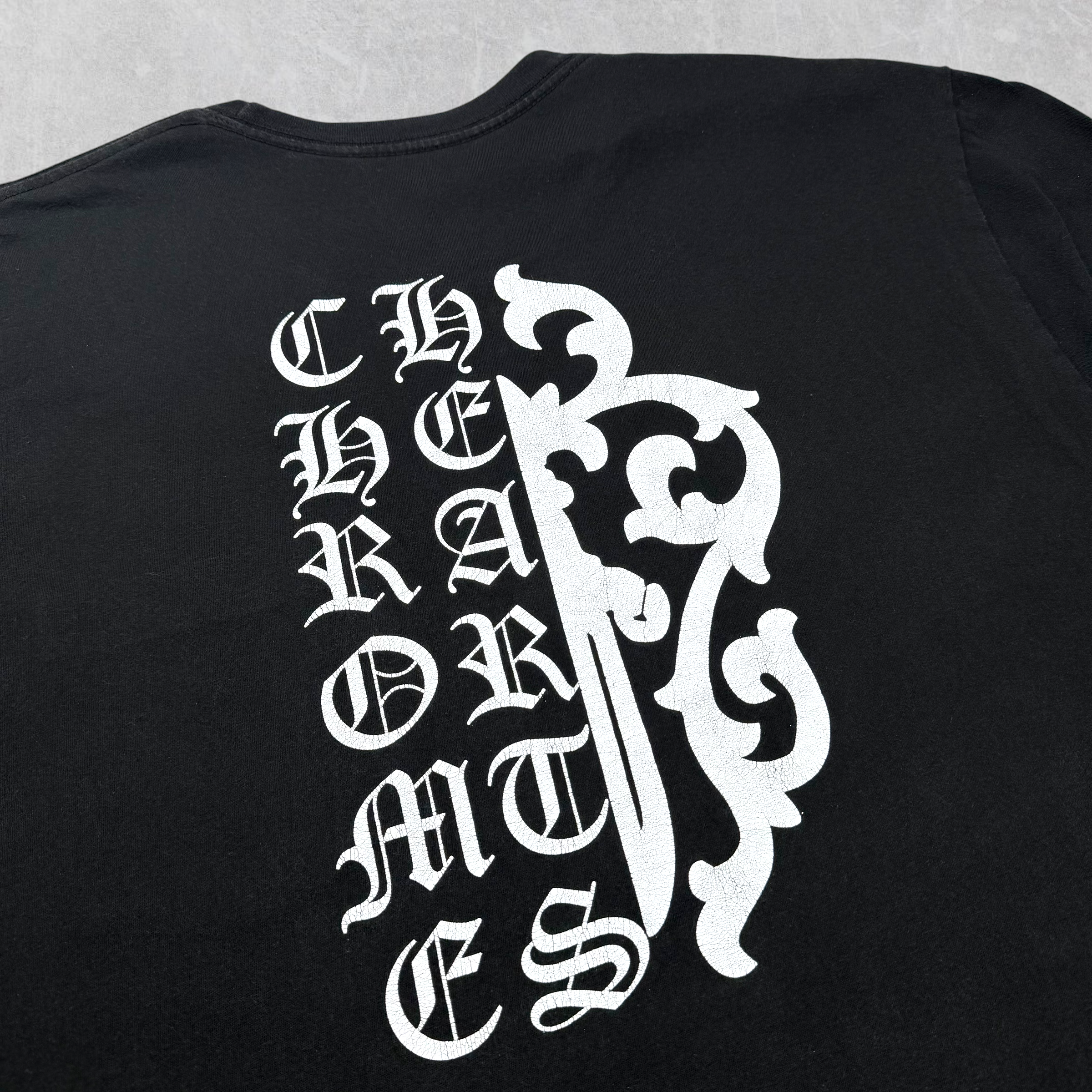 Chrome Hearts Half Script Dagger Tee XL