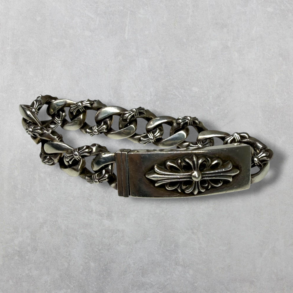 Chrome Hearts Fancy Link Floral ID Bracelet