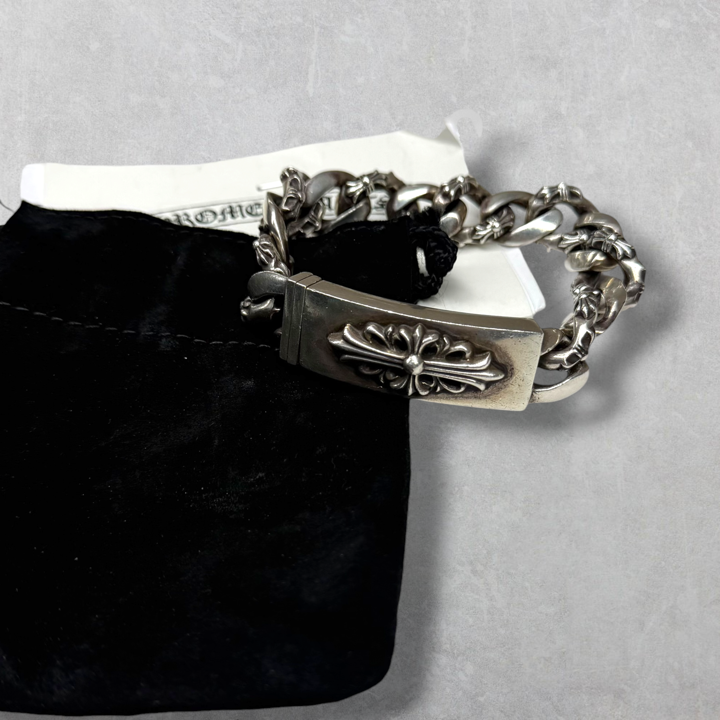 Chrome Hearts Fancy Link Floral ID Bracelet