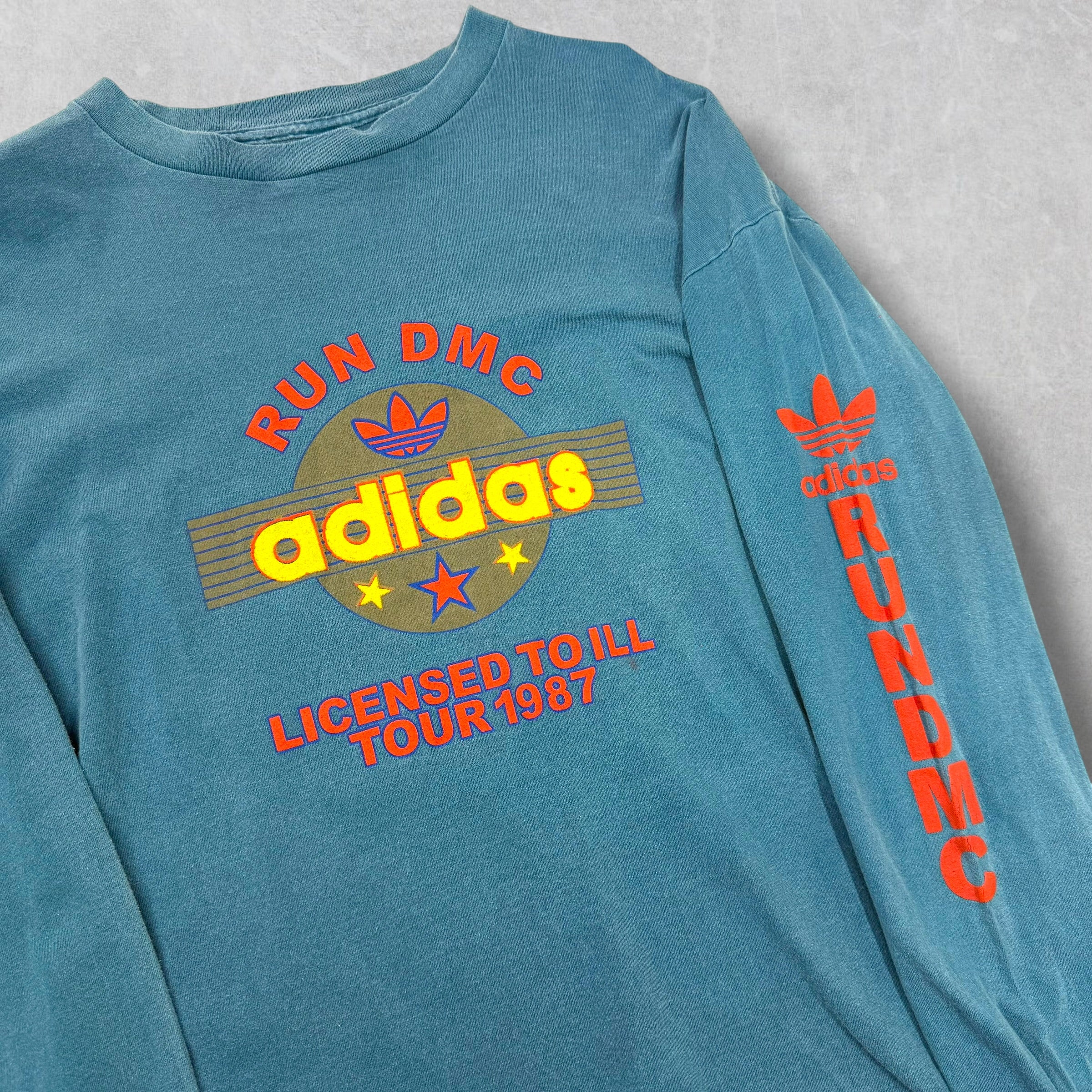 Vintage '87 Run DMC Adidas Tour Tee XL