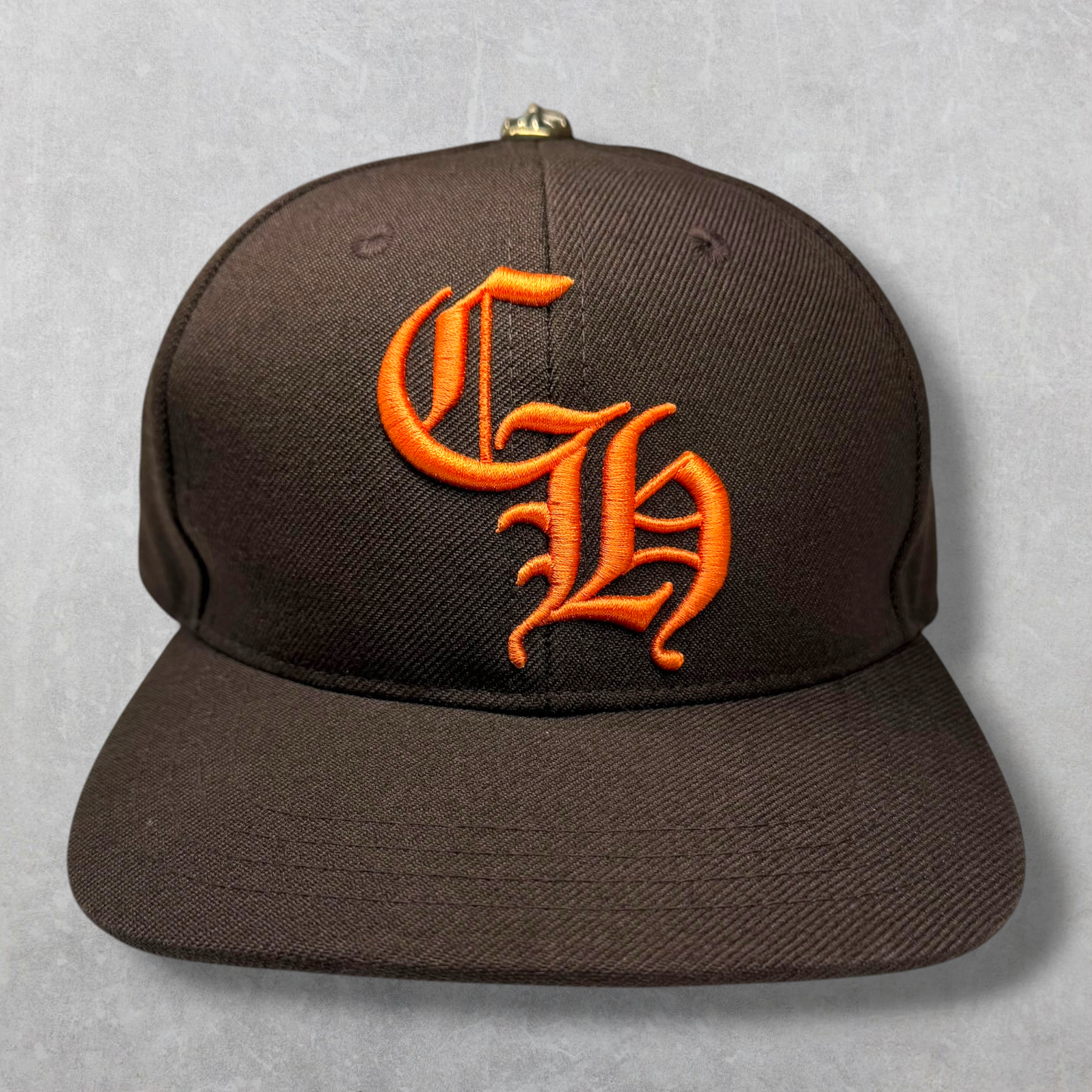 Chrome Hearts Brown/Orange CH Baseball Hat