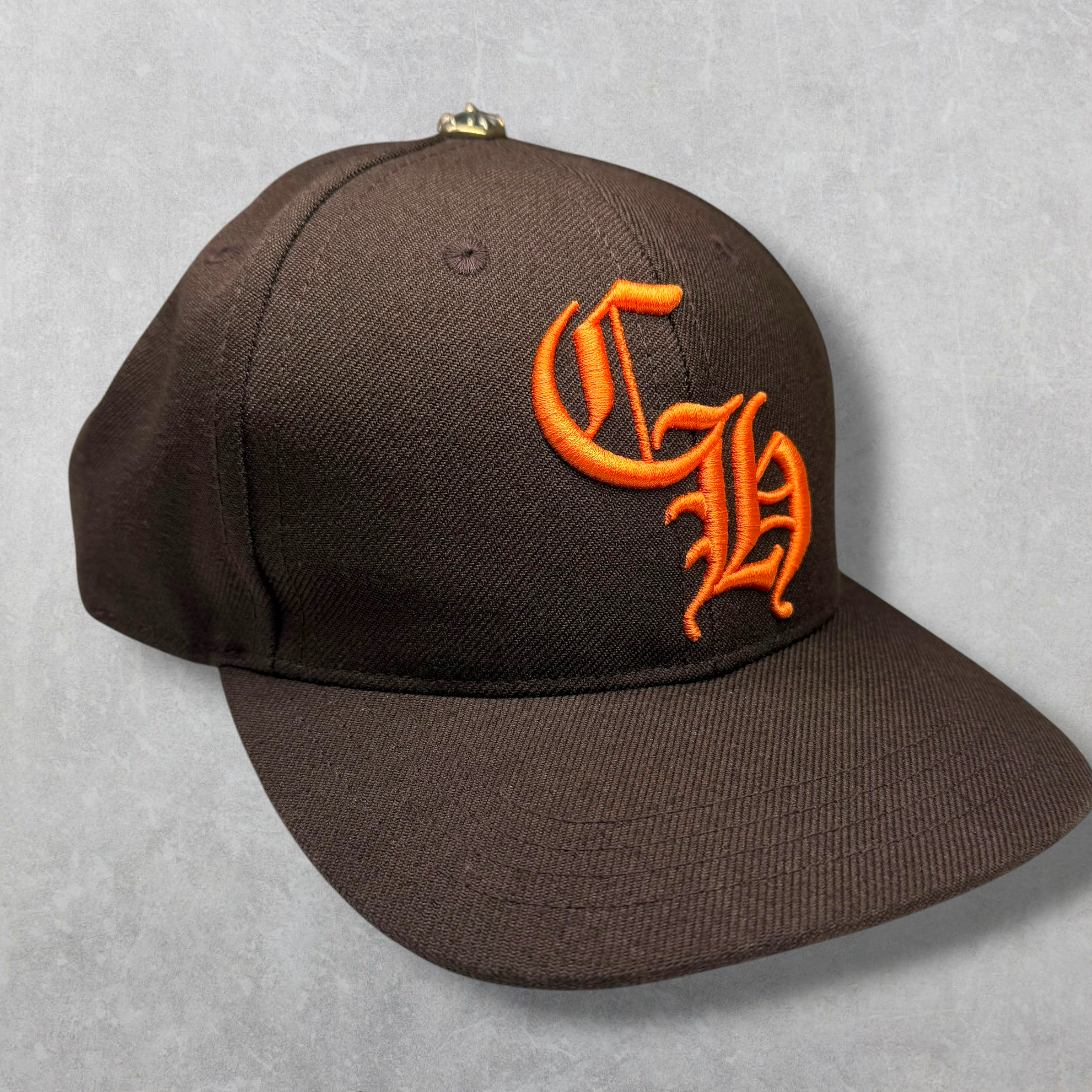 Chrome Hearts Brown/Orange CH Baseball Hat