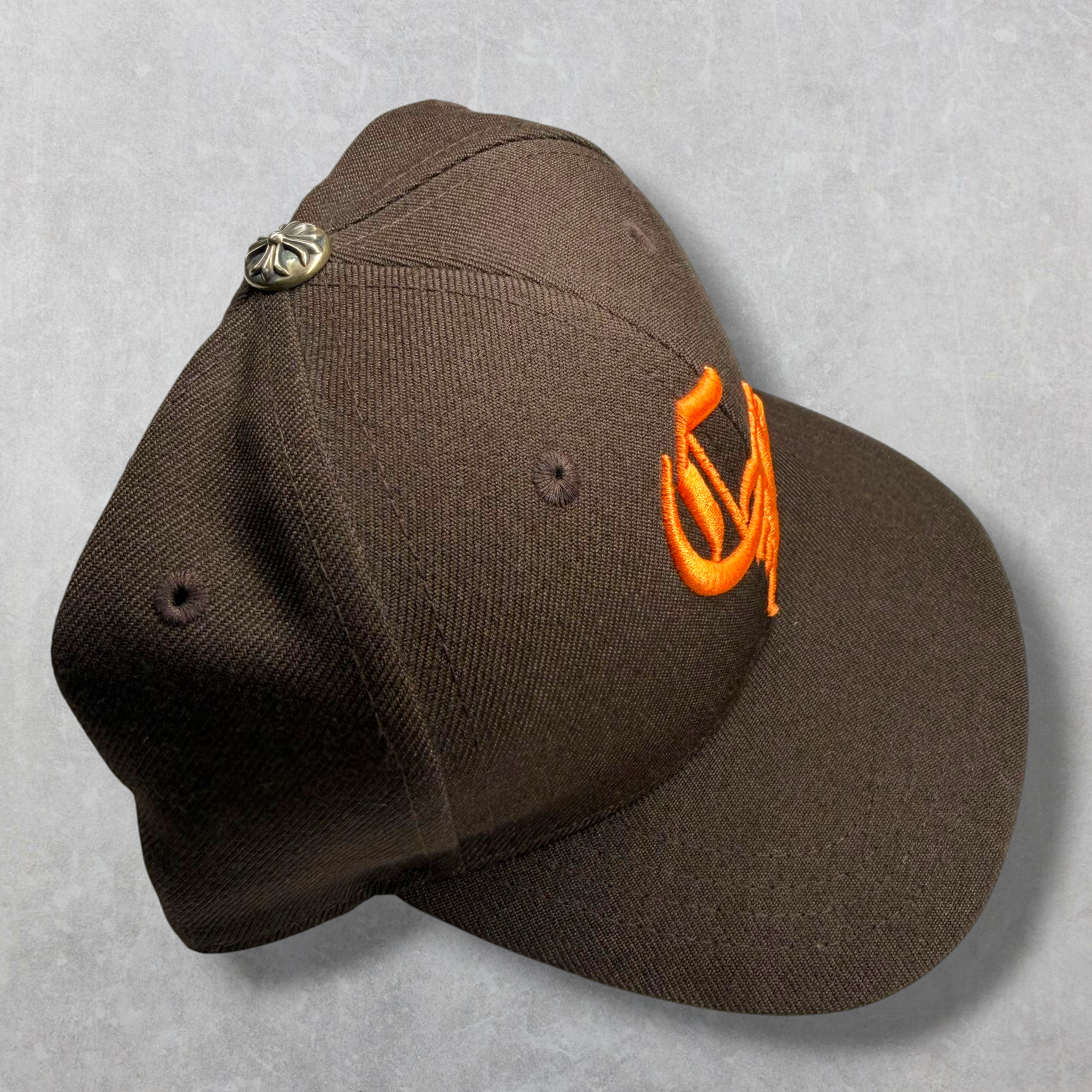 Chrome Hearts Brown/Orange CH Baseball Hat