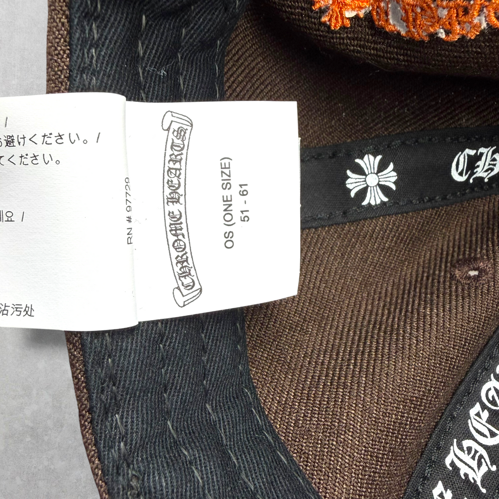 Chrome Hearts Brown/Orange CH Baseball Hat