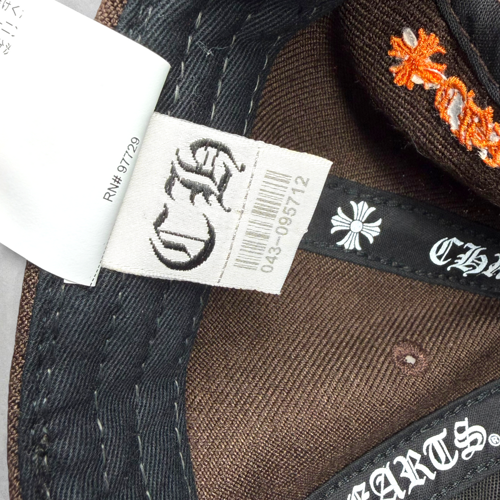 Chrome Hearts Brown/Orange CH Baseball Hat