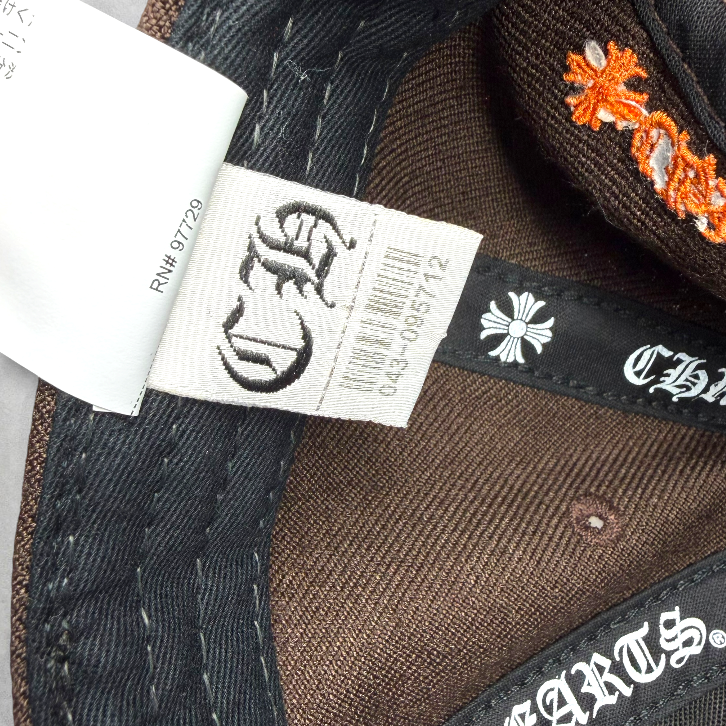 Chrome Hearts Brown/Orange CH Baseball Hat