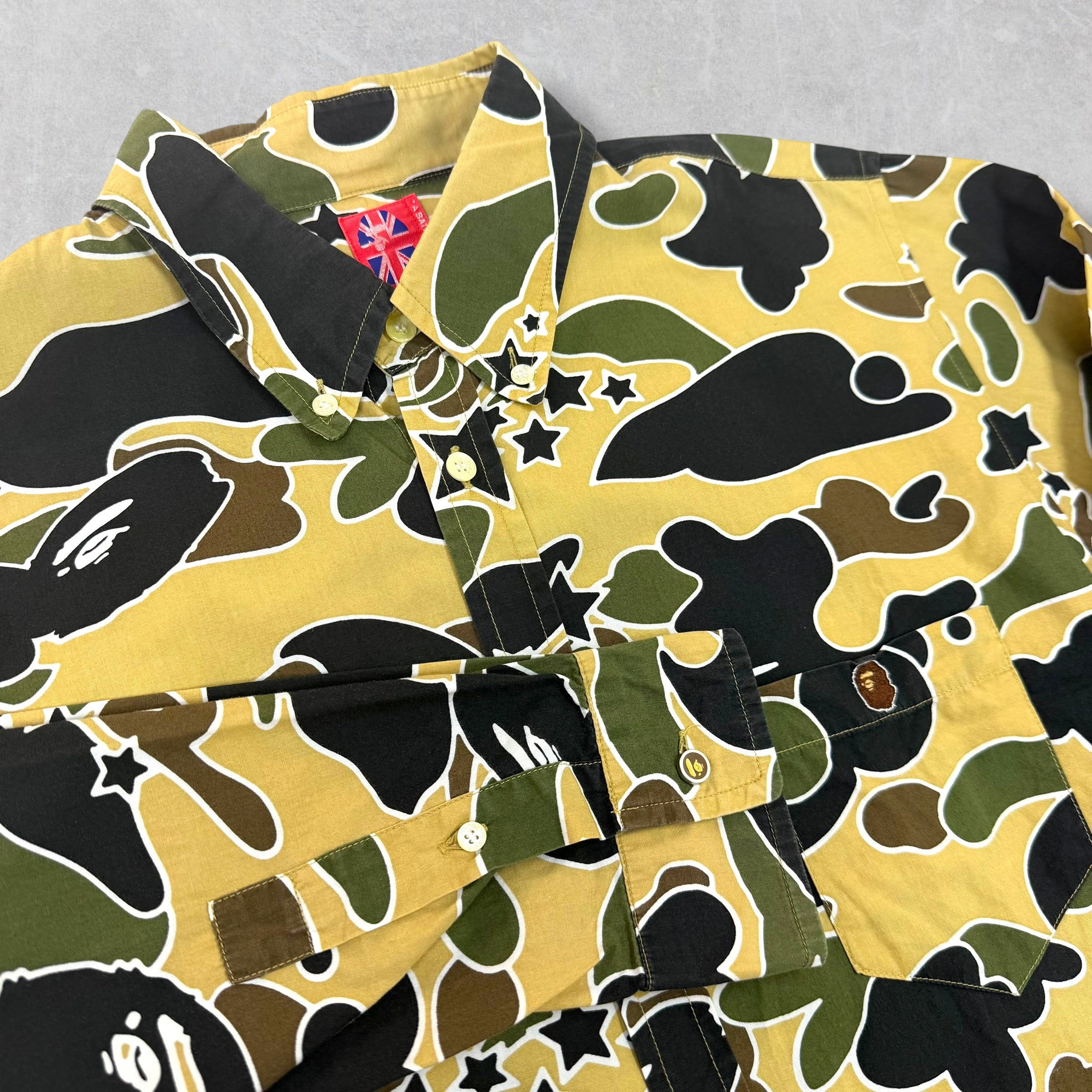 Bape Camo Sta Button Up M