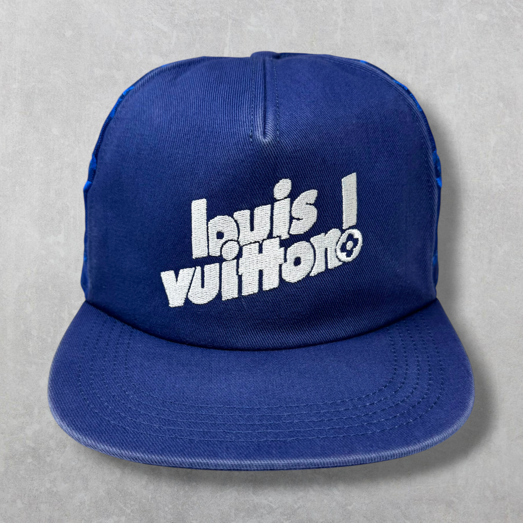 Louis Vuitton Everyday LV Embroidered Mesh Cap Blue