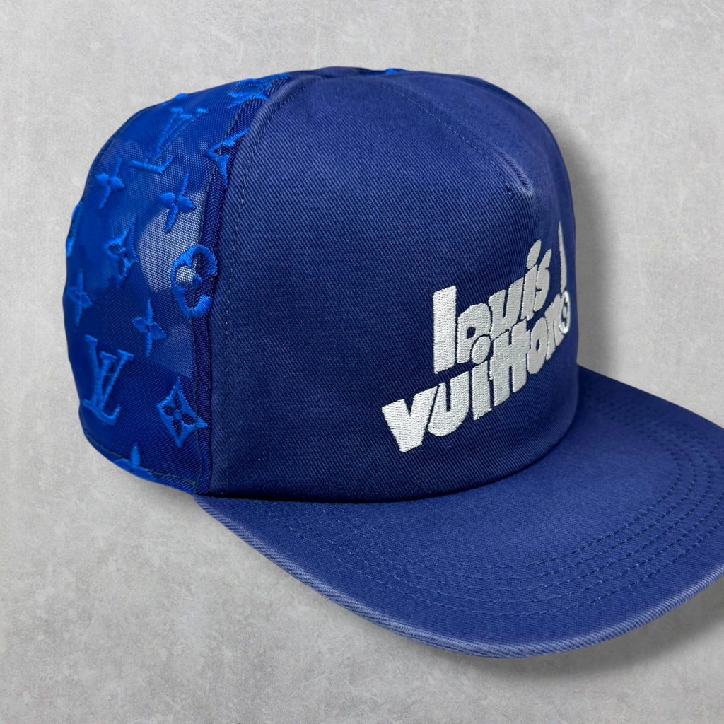 Louis Vuitton Everyday LV Embroidered Mesh Cap Blue