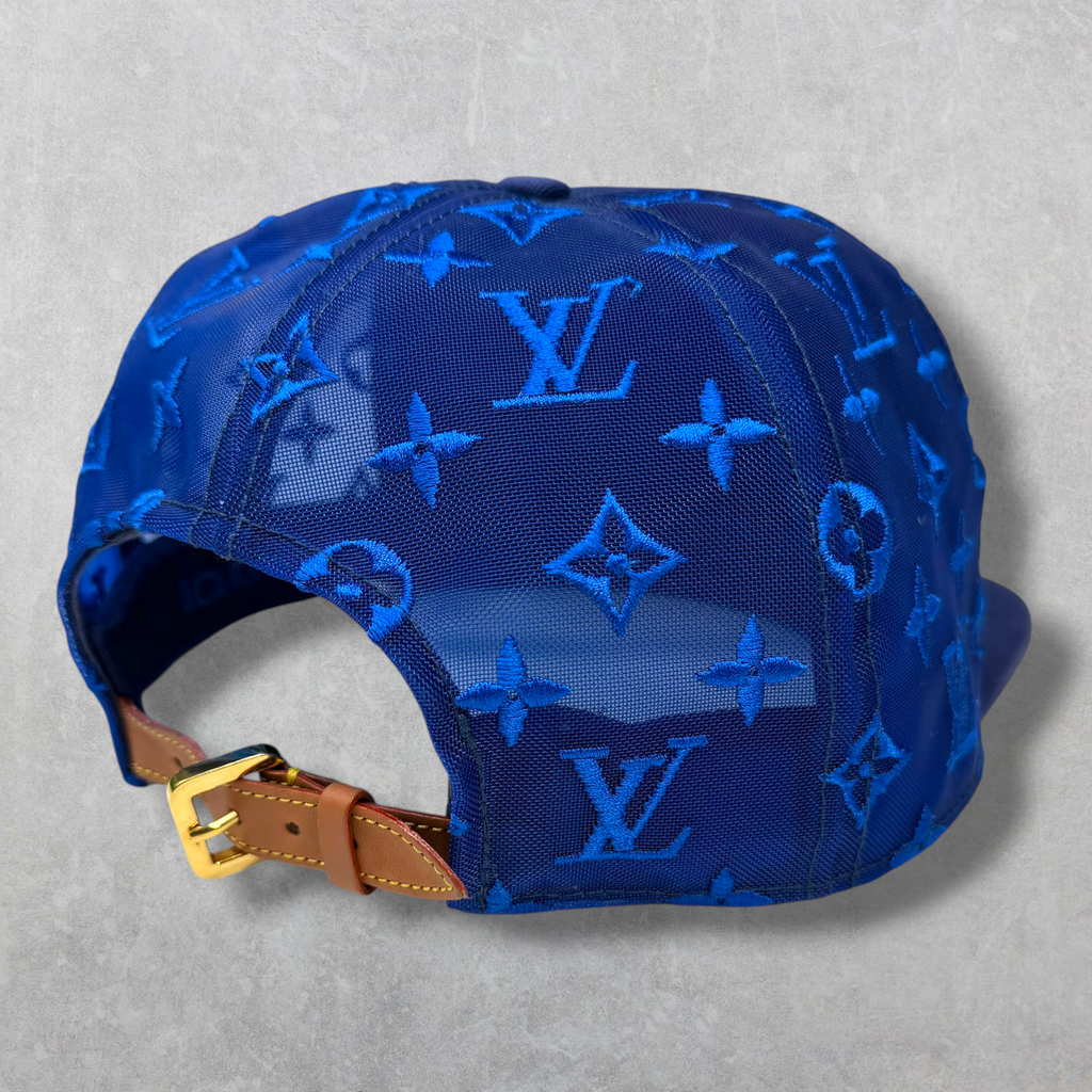 Louis Vuitton Everyday LV Embroidered Mesh Cap Blue