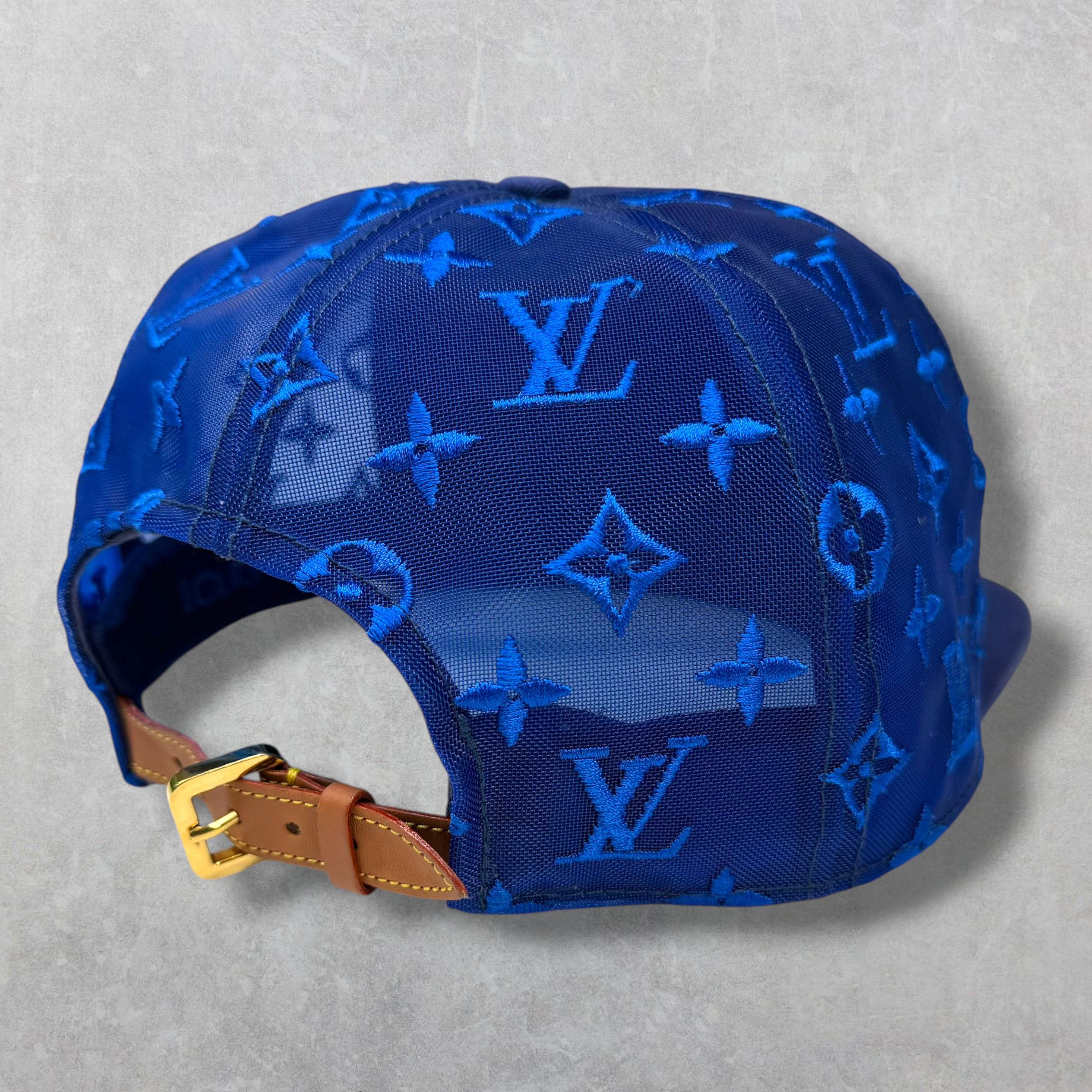 Louis Vuitton Everyday LV Embroidered Mesh Cap Blue
